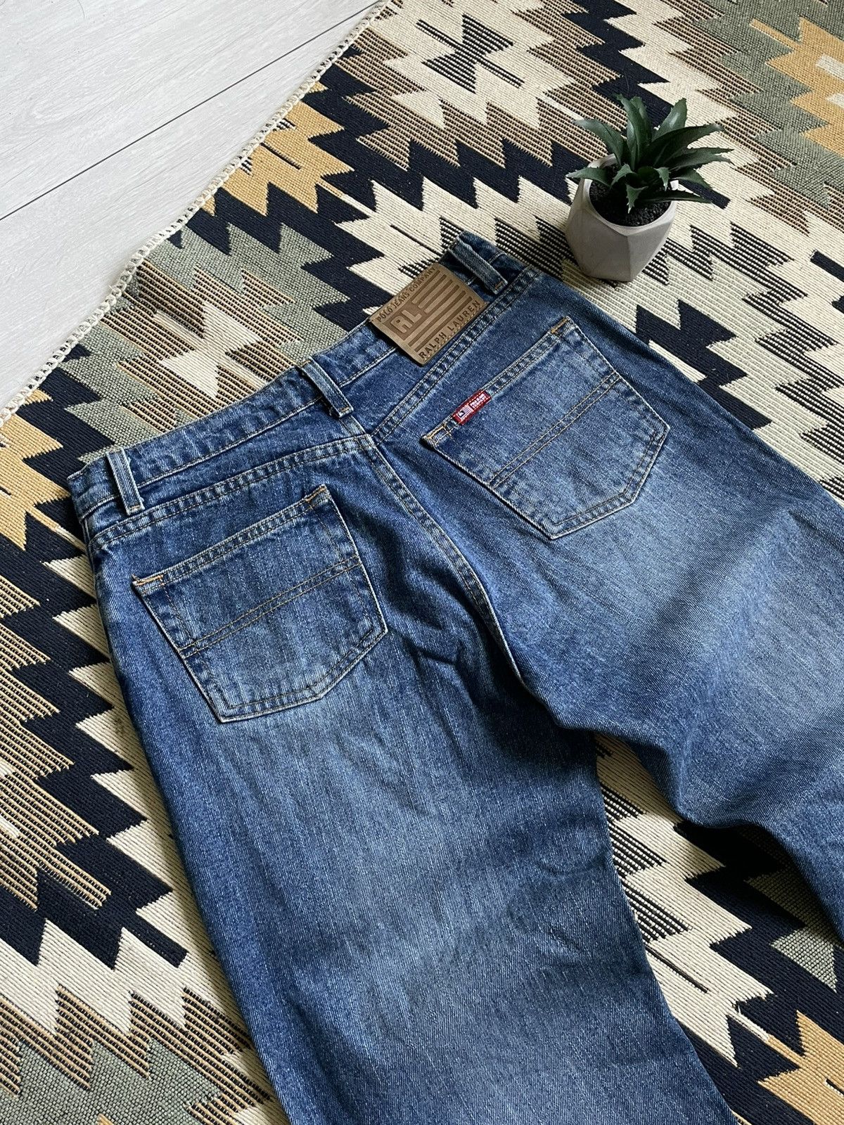 Polo Ralph Lauren × Vintage Vintage Polo Ralph Lauren Denim Y2K Baggy Jeans Size US 31 - 4 Thumbnail