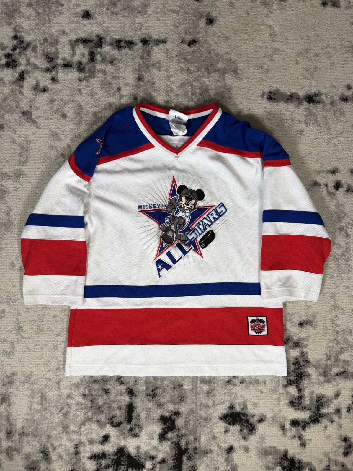 Disney Rare Vintage Disney Mickey Mouse Kid's Hockey Jersey Size US XXS / EU 40 - 1 Thumbnail