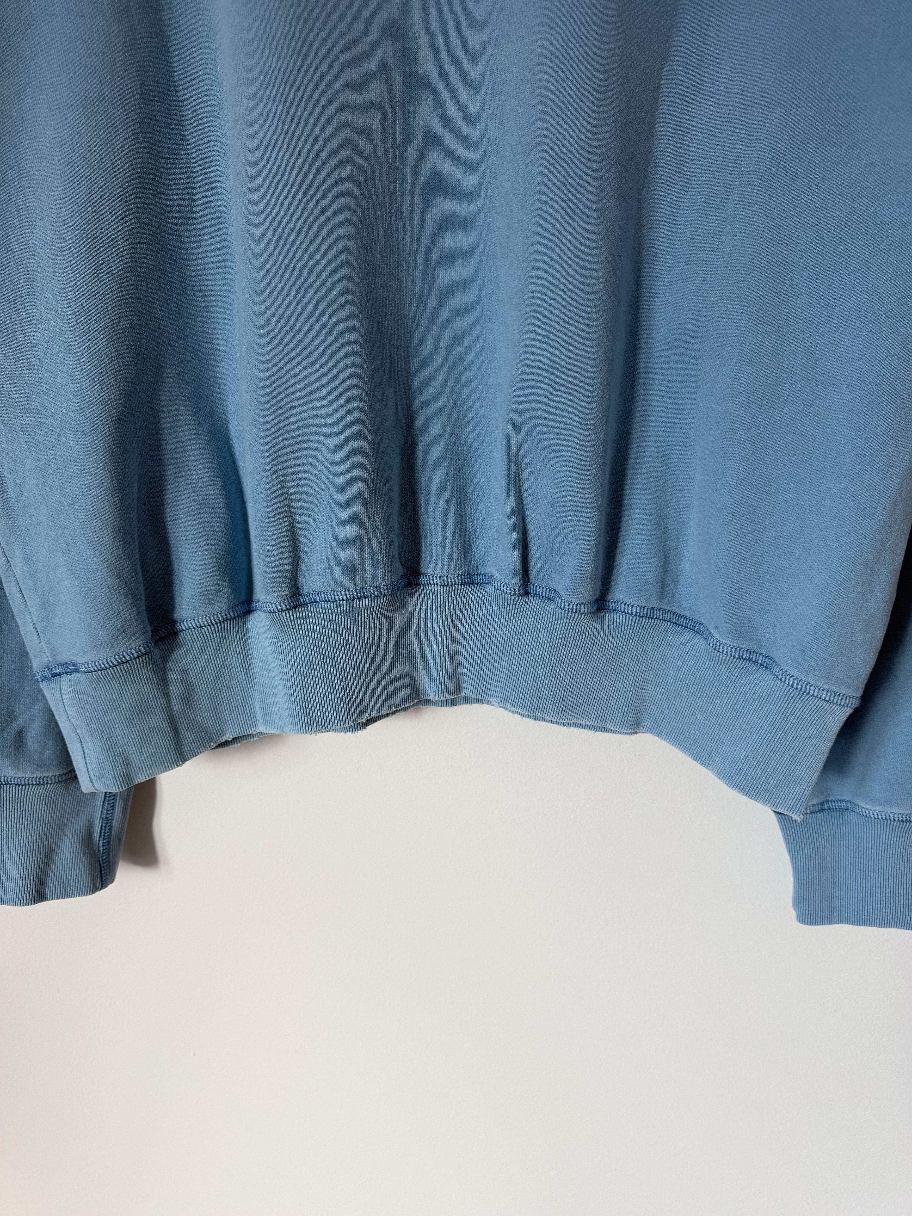 Maison Margiela Maison Margiela French Terry Crewneck Sweatshirt in Blue Size US L / EU 52-54 / 3 - 7 Thumbnail