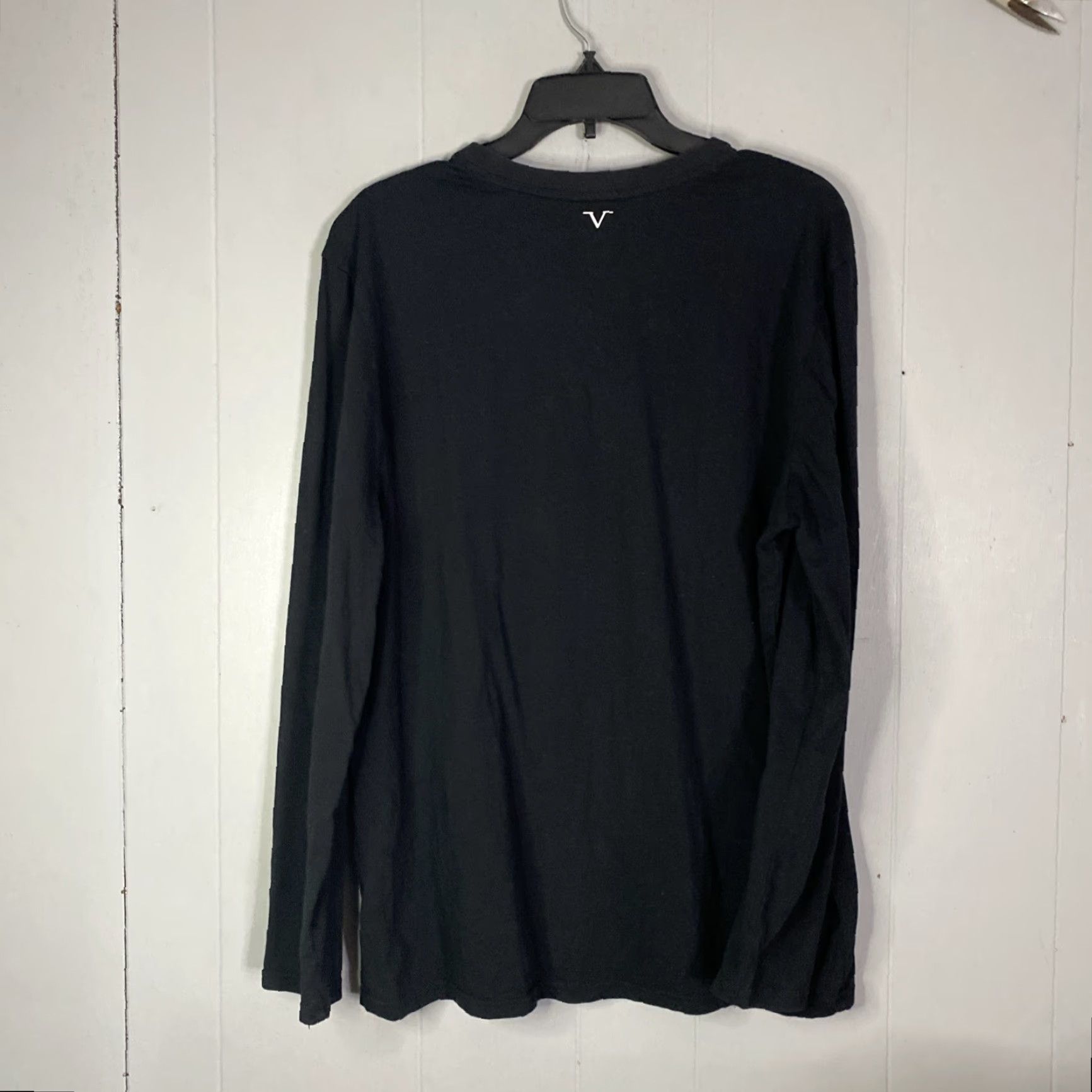 Versace VINTAGE Versace 19-69 Italia Long Sleeve Black V-Neck Shirt Lion Crown Mens L Size US L / EU 52-54 / 3 - 6 Thumbnail