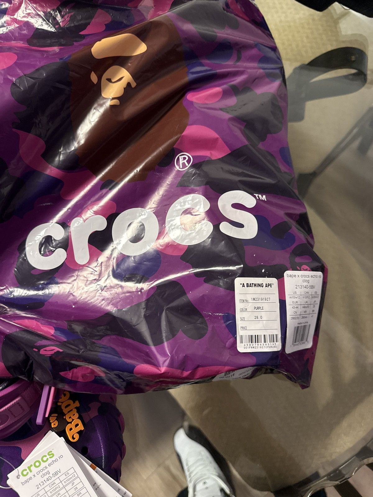 Bape × Crocs Bape X Croc collab purple Size US 10 / EU 43 - 2 Thumbnail
