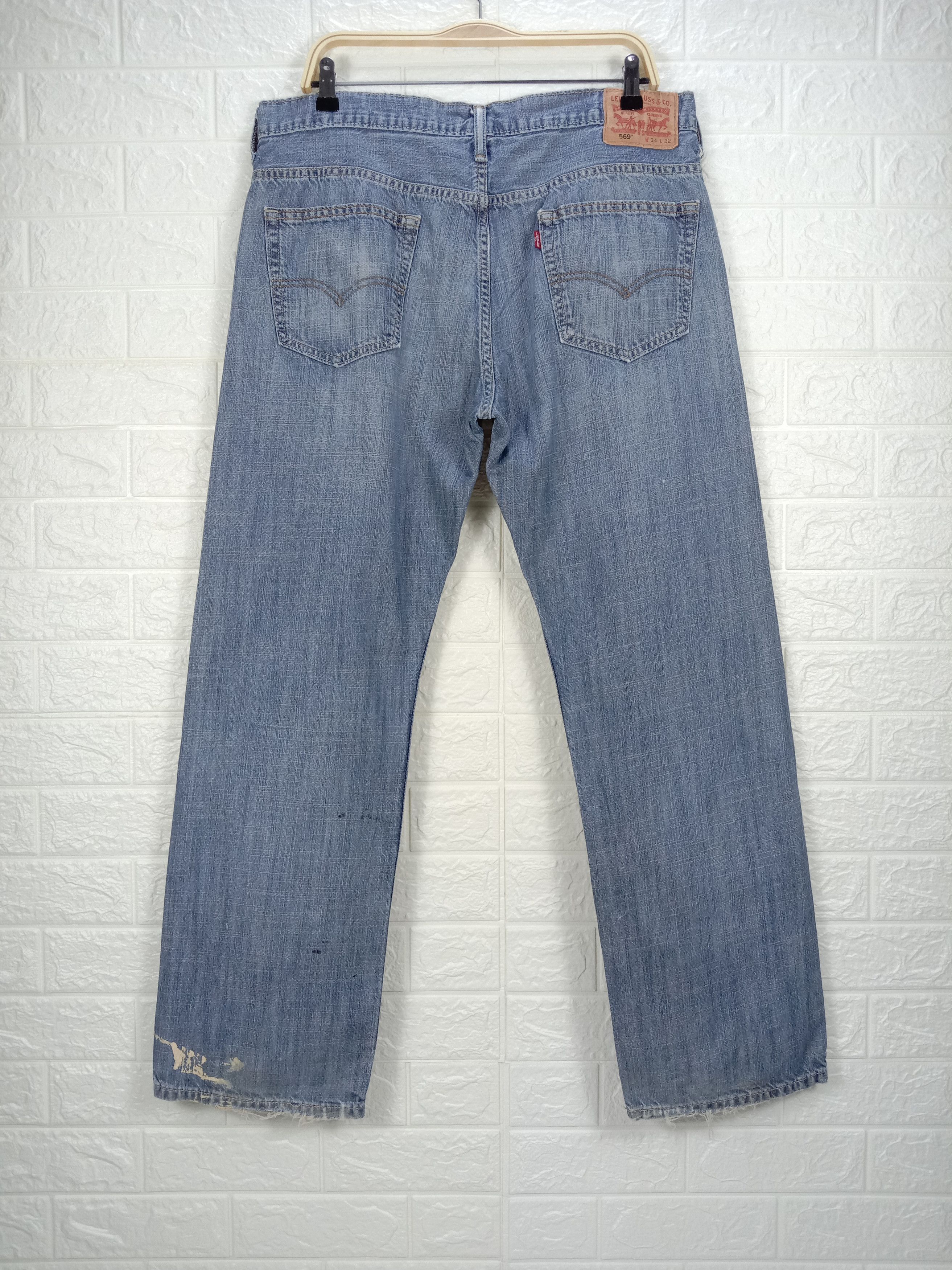 Levi's Vintage Levi's 569 Jeans Relaxed Fit Denim Size US 34 / EU 50 - 5 Thumbnail