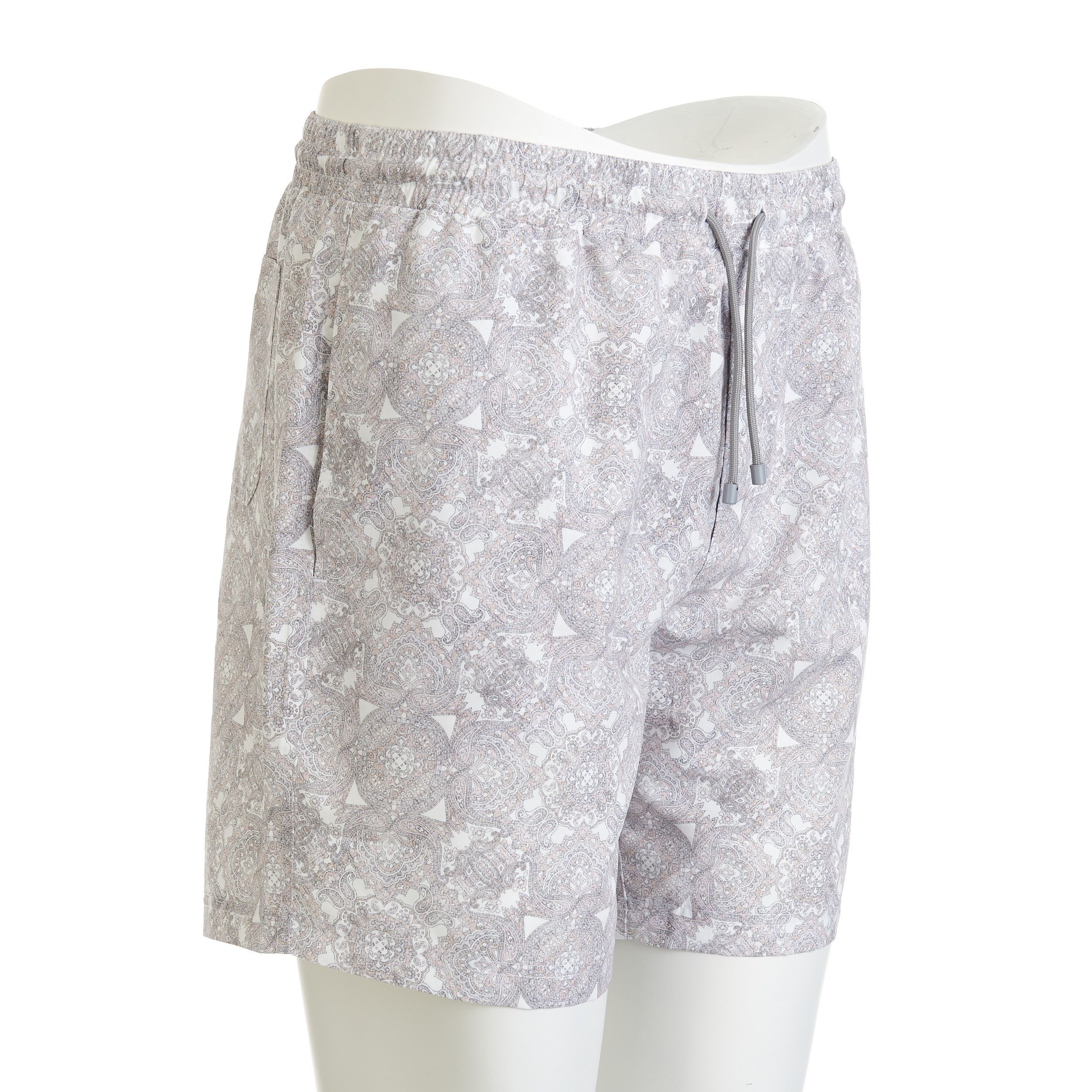 Brunello Cucinelli Swim Shorts With Paisley Print & Logo Embroidery Size M Size US 30 / EU 46 - 9 Thumbnail