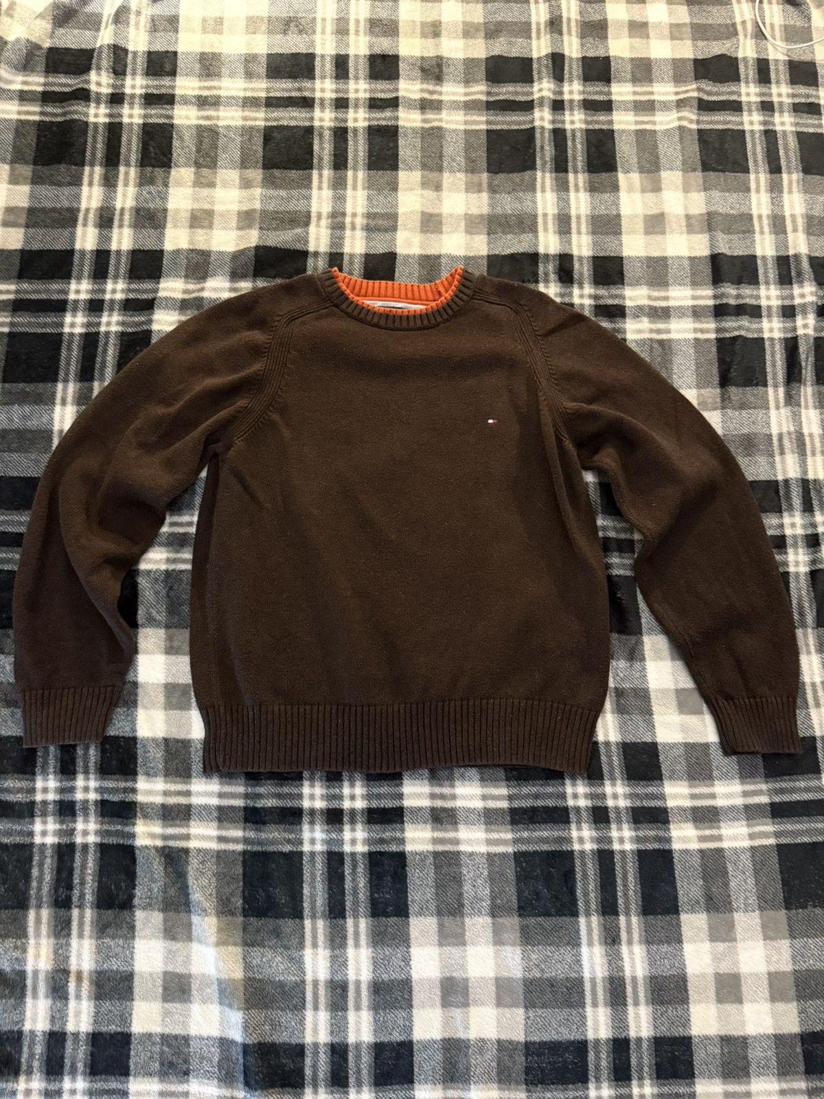 Tommy Hilfiger Brown Sweater - Tommy Hilfiger Meduim Size US M / EU 48-50 / 2 - 2 Thumbnail