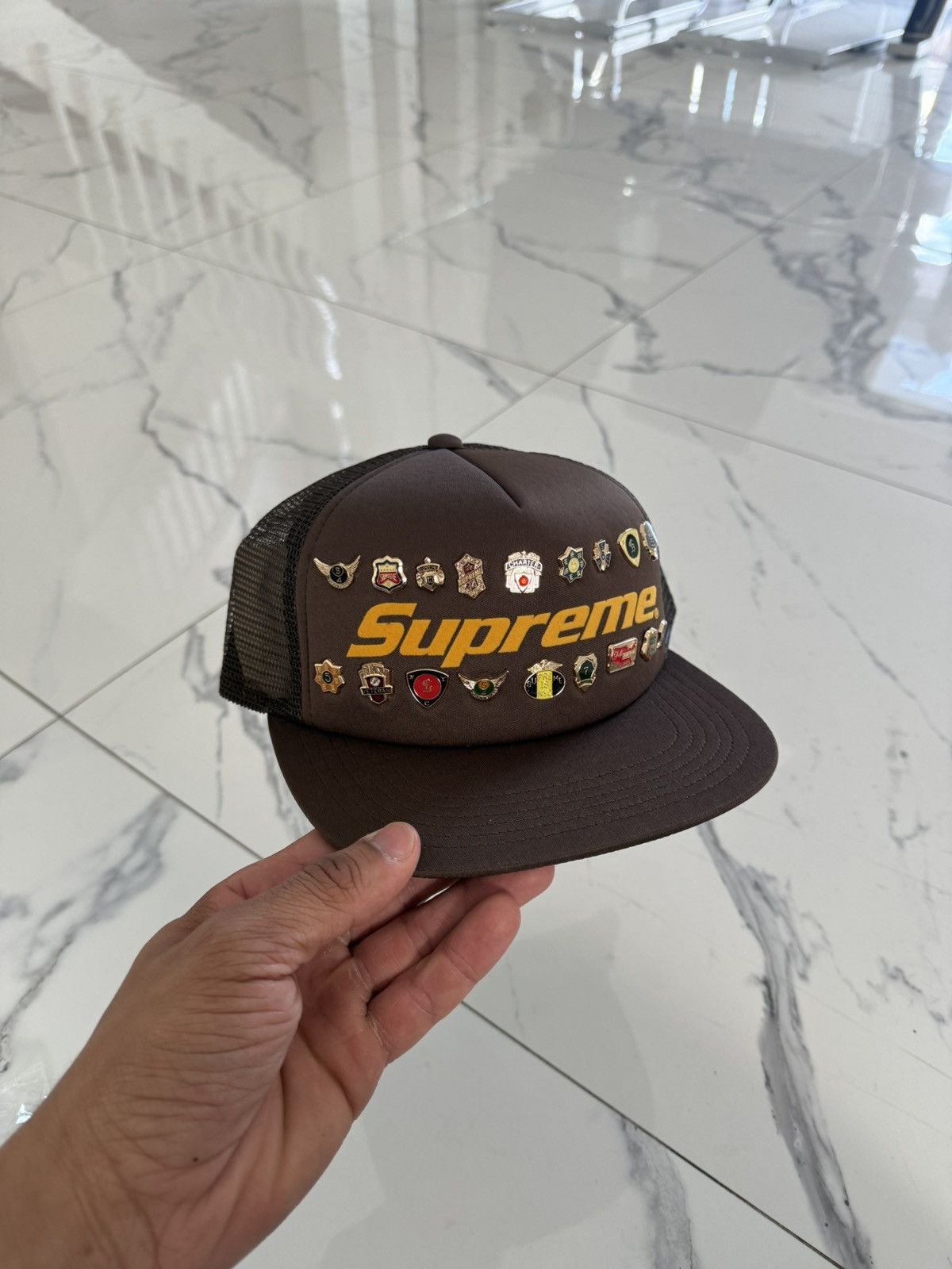 Supreme Supreme Pins Back 5-Panel Brown IN HAND SHIPS ASAP Size ONE SIZE - 1 Thumbnail