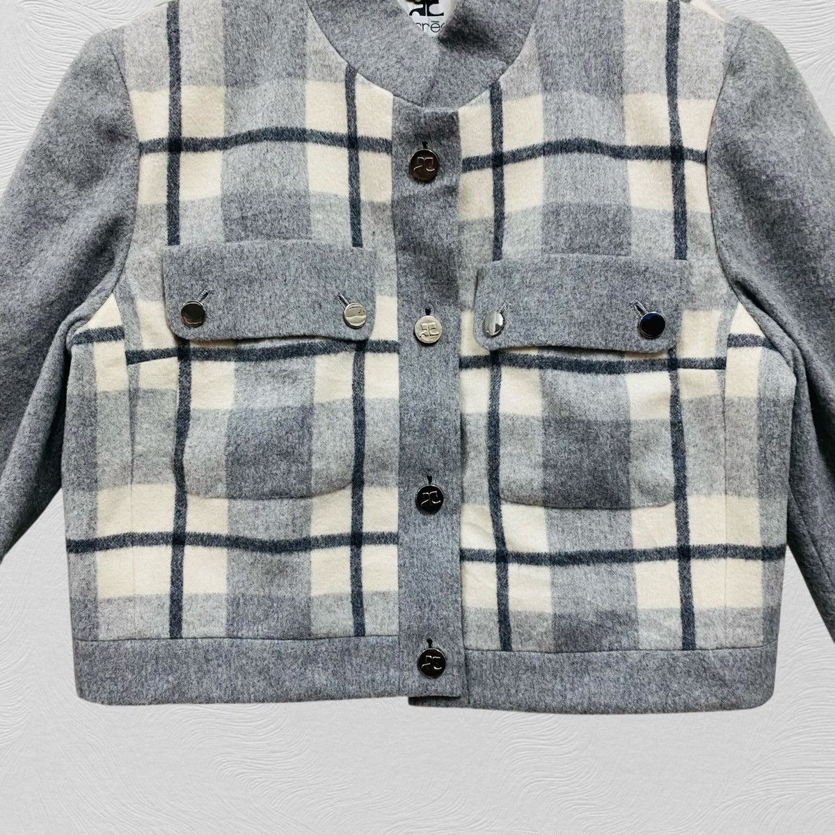Courreges Courreges wool Crop Top jacket Size S / US 4 / IT 40 - 4 Thumbnail