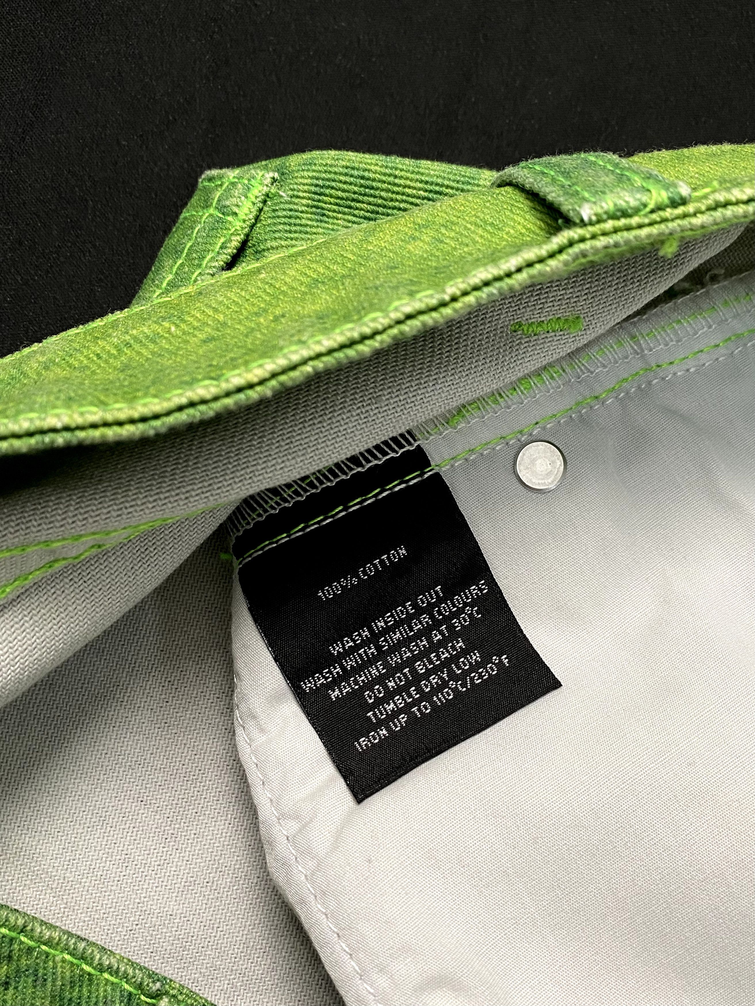 Other Deadstock Wonderful Night Dream Neon Green Print Jeans 30 Size US 30 / EU 46 - 7 Thumbnail