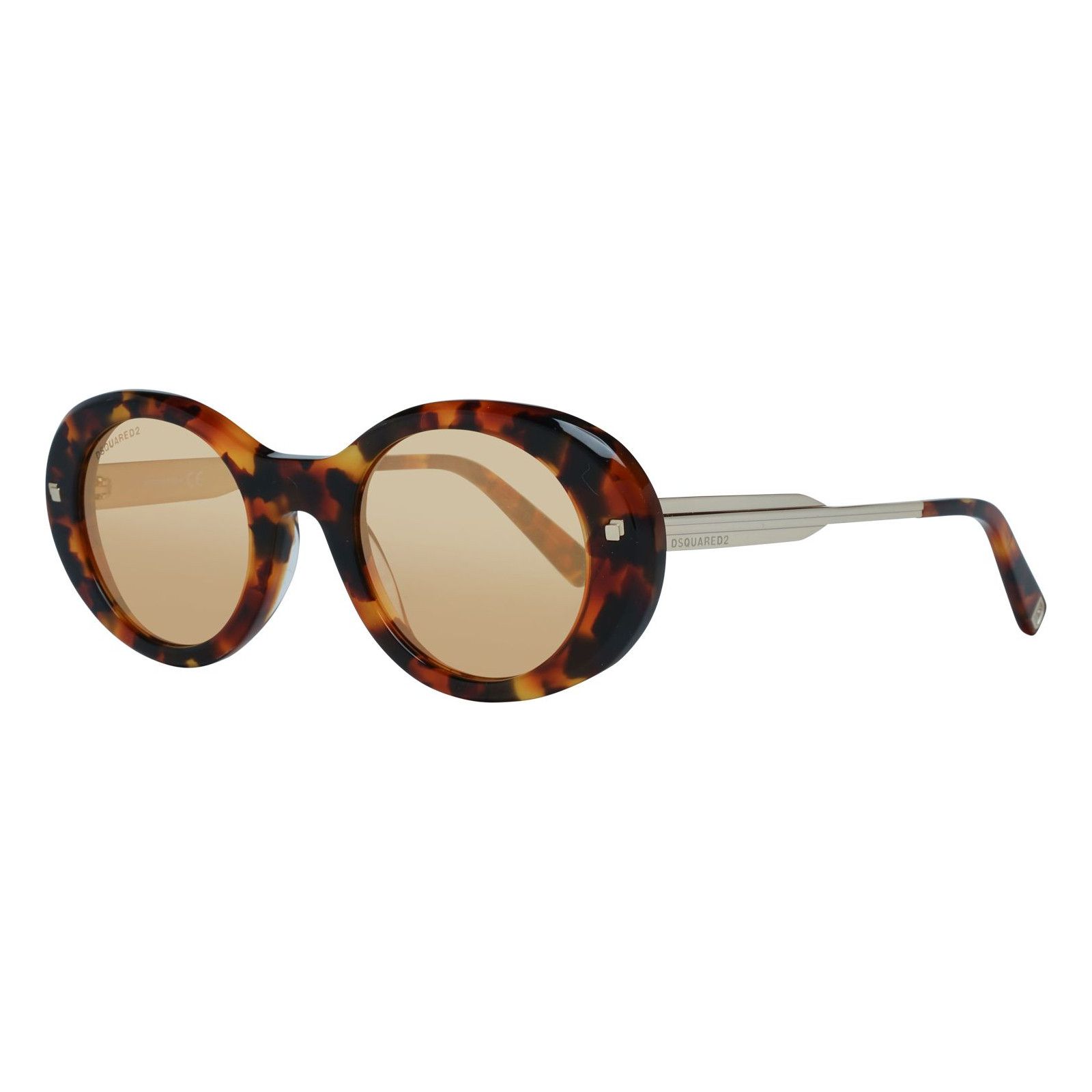 Dsquared2 DSQUARED2 Kurty brown tortoise shell oval acetate sunglasses Size ONE SIZE - 1 Thumbnail