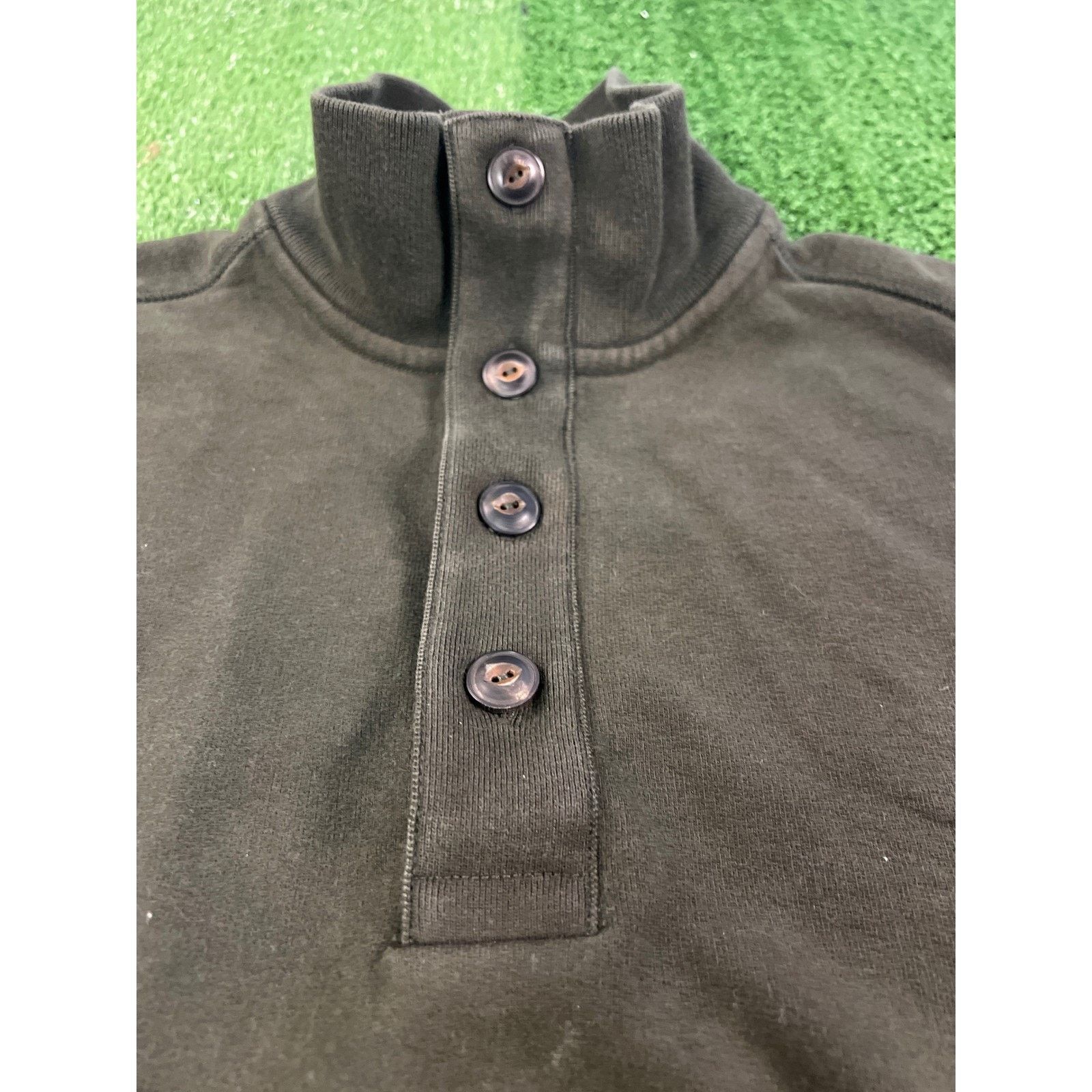 Polo Ralph Lauren Polo Ralph Lauren Mens Khaki Green Mock Neck Button L Size US L / EU 52-54 / 3 - 2 Thumbnail