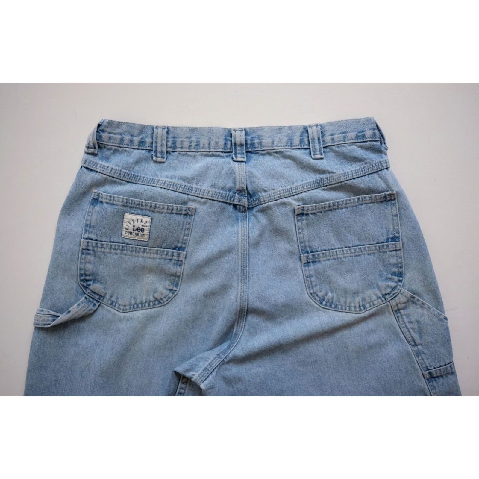 Levi's VINTAGE Levi's Jeans Dungarees Wide-Leg Cotton Blue 34x30 90s Men Regular Relaxed 5-Pocket Denim Jeans SZ 34x30 Size US 34 / EU 50 - 4 Thumbnail