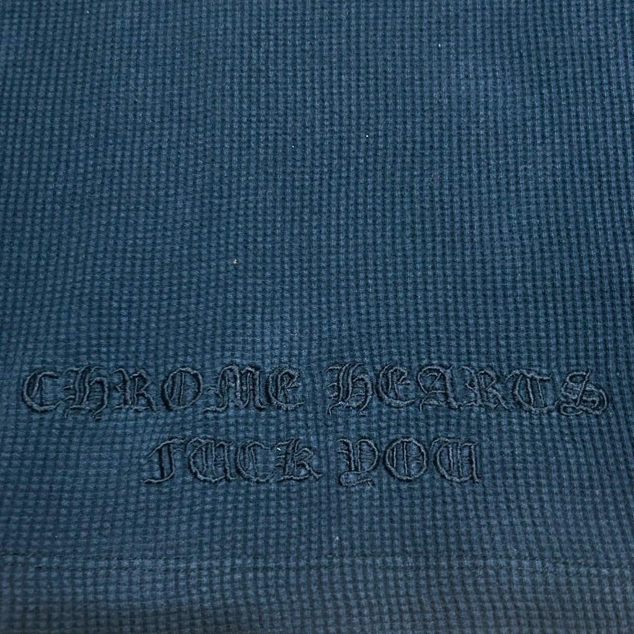 Chrome Hearts Vintage Chrome Hearts Dagger Fuck You Thermal L/S Shirt Size US L / EU 52-54 / 3 - 4 Thumbnail