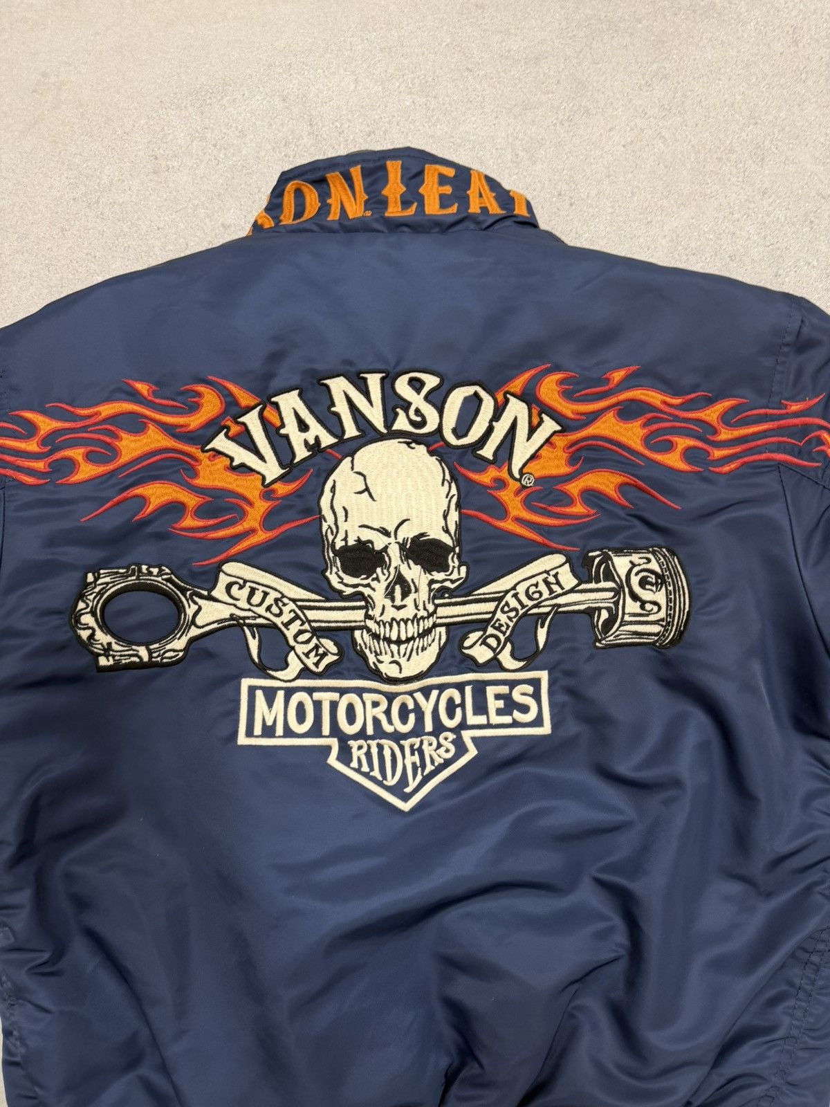 Vanson Leathers Vanson leather bomber motorcycle jacket Size US L / EU 52-54 / 3 - 6 Thumbnail