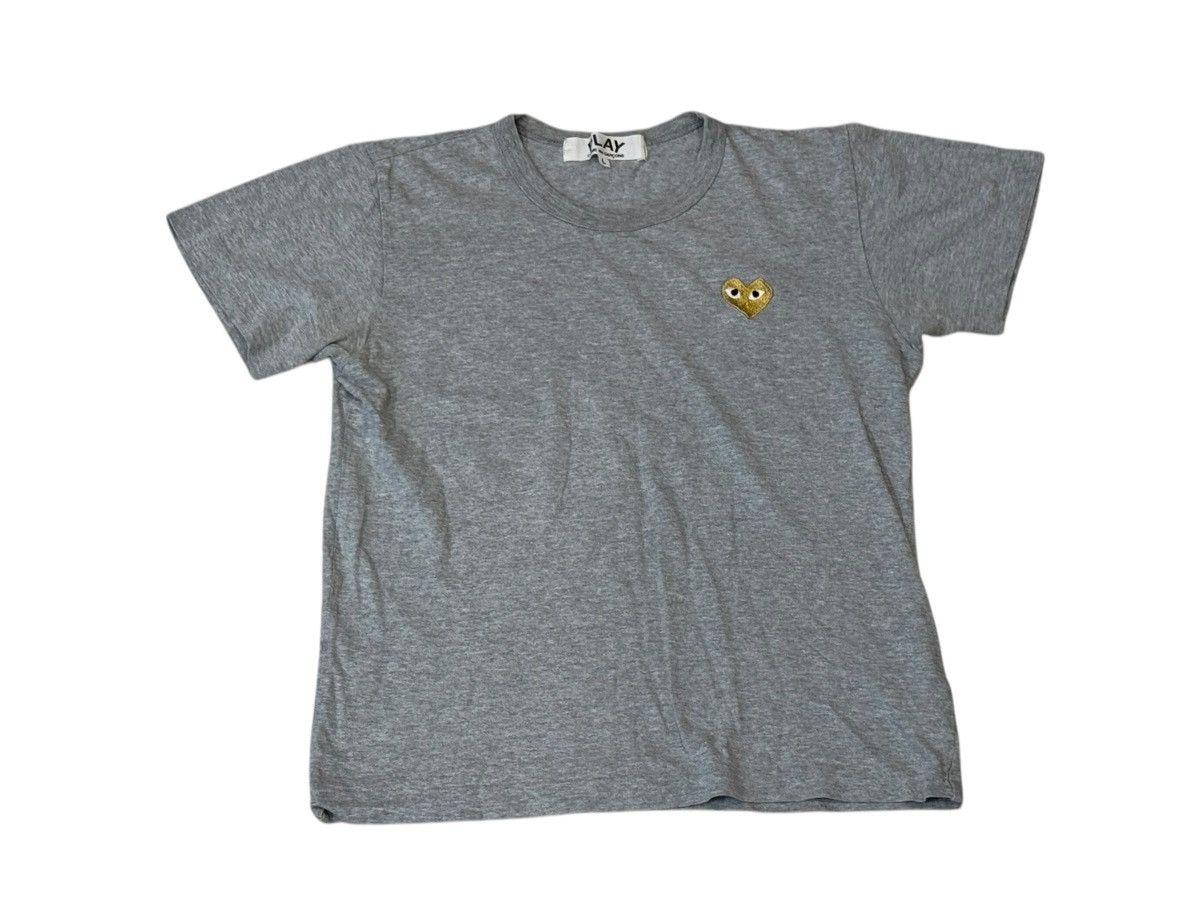 Comme des Garcons PLAY Comme des Garcons Play Gold Heart T-shirt Top Tee Large Size L / US 10 / IT 46 - 7 Thumbnail