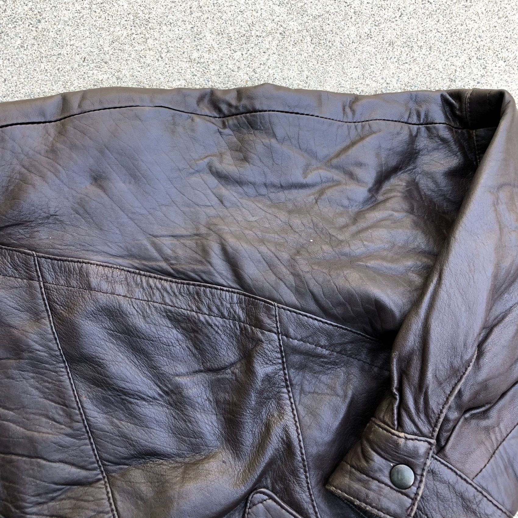 Vintage VTG SAWYER OF NAPA Leather Bomber Jacket Mens LARGE Quilted Lining Brown Biker Size US L / EU 52-54 / 3 - 7 Thumbnail