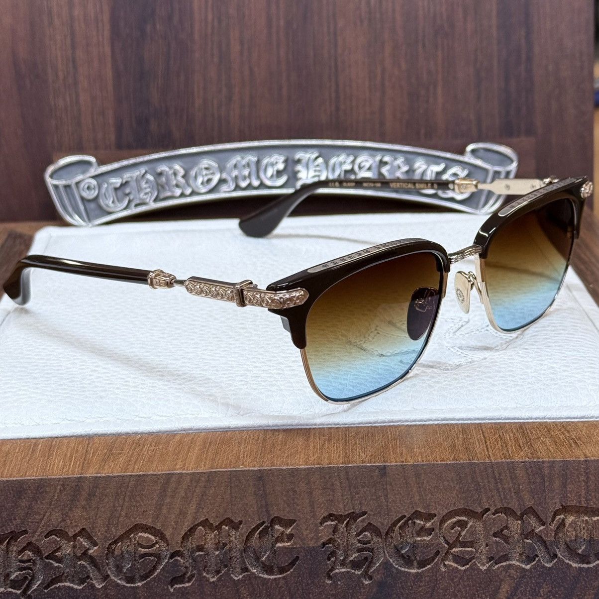 Chrome Hearts Chrome Hearts VERTICAL SMILE II 1/1 Sunglasses Size ONE SIZE - 4 Thumbnail