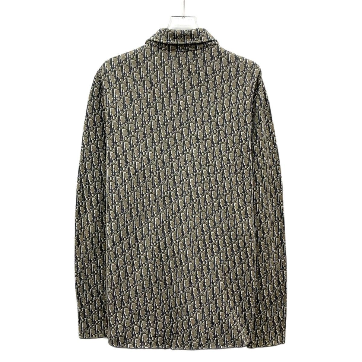 Dior Dior Gray-Brown All-over Logo Long Sleeve Shirt K26WX Size US S / EU 44-46 / 1 - 2 Thumbnail