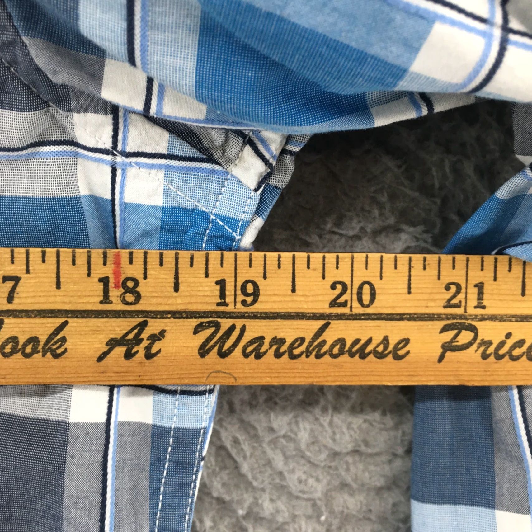 Banana Republic Banana Republic Button-Up Shirt Mens S Blue Plaid 078 Wash Grant Fit Classic Casual Shirt Size US S / EU 44-46 / 1 - 4 Thumbnail