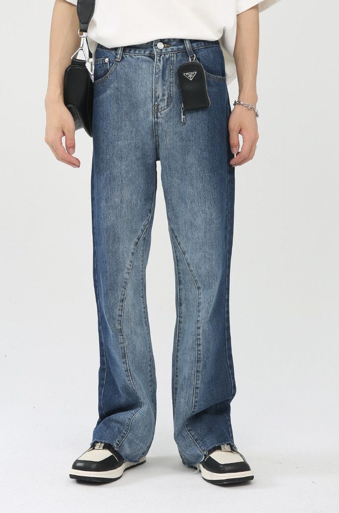 Japanese Brand × Vintage Gradient flared straight-leg casual jeans Size US 32 / EU 48 - 1 Thumbnail