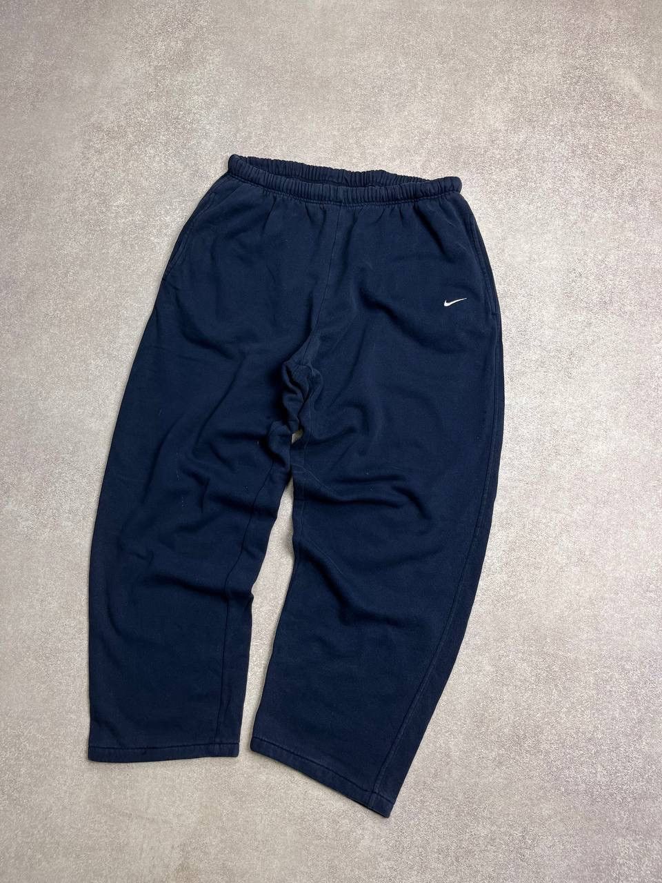 Nike × Vintage Vintage Nike Swoosh Baggy Cotton Sweatpants L Size US 34 / EU 50 - 2 Thumbnail