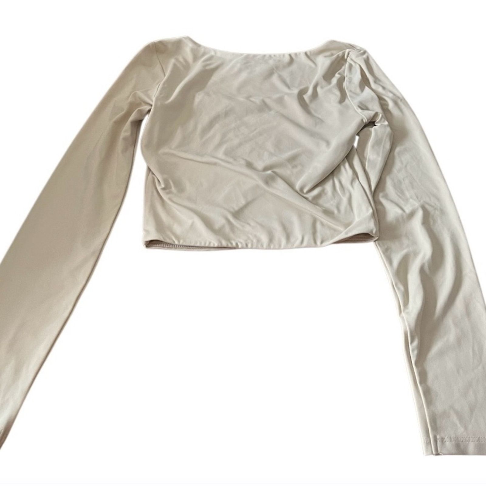 House of Harlow House of Harlow 1960 Long Sleeve square neck Crop Top, XS Size XS / US 0-2 / IT 36-38 - 2 Thumbnail