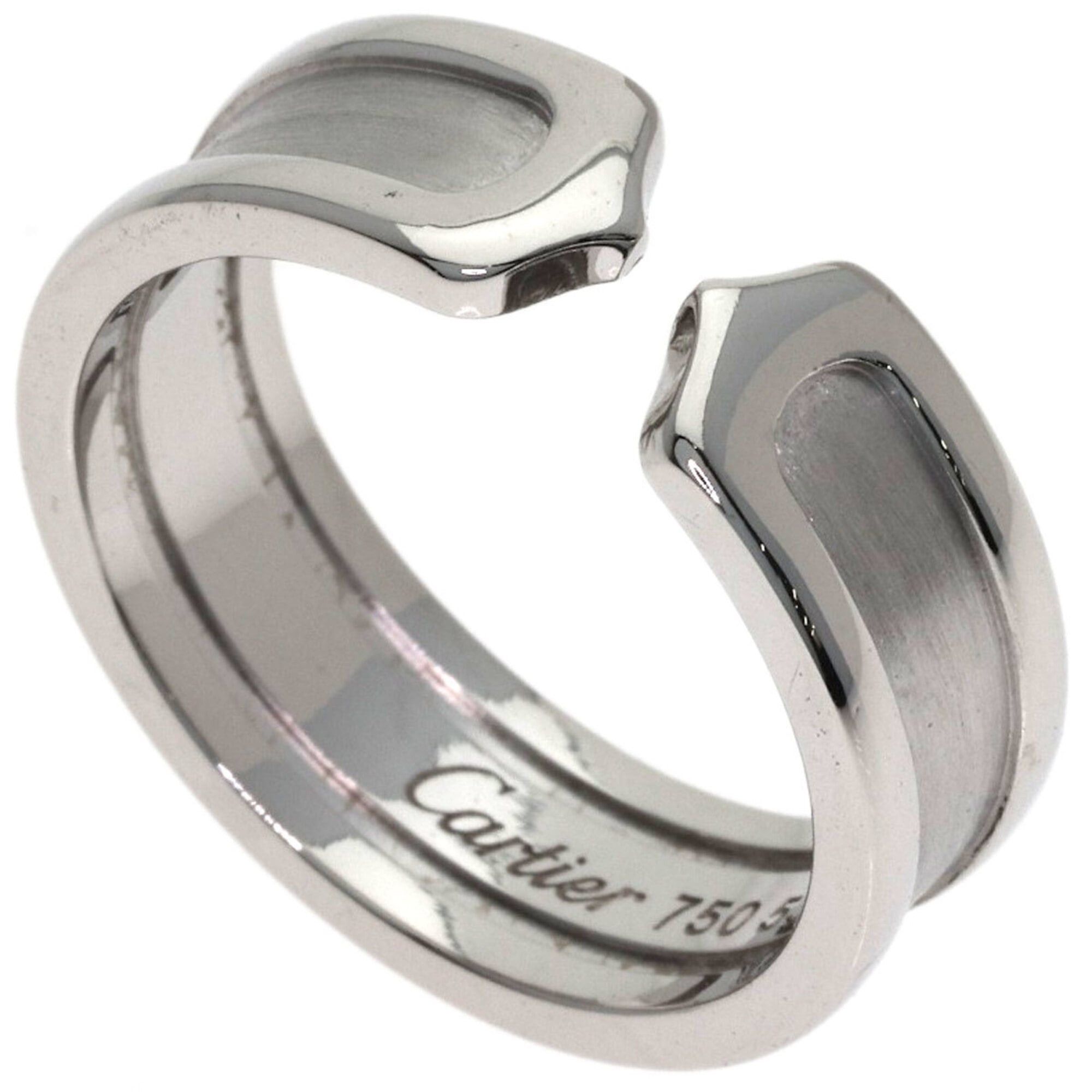 Cartier Cartier C2 Ring SM #53 Ring, 18K White Gold, Women's, CARTIER Size ONE SIZE - 1 Thumbnail