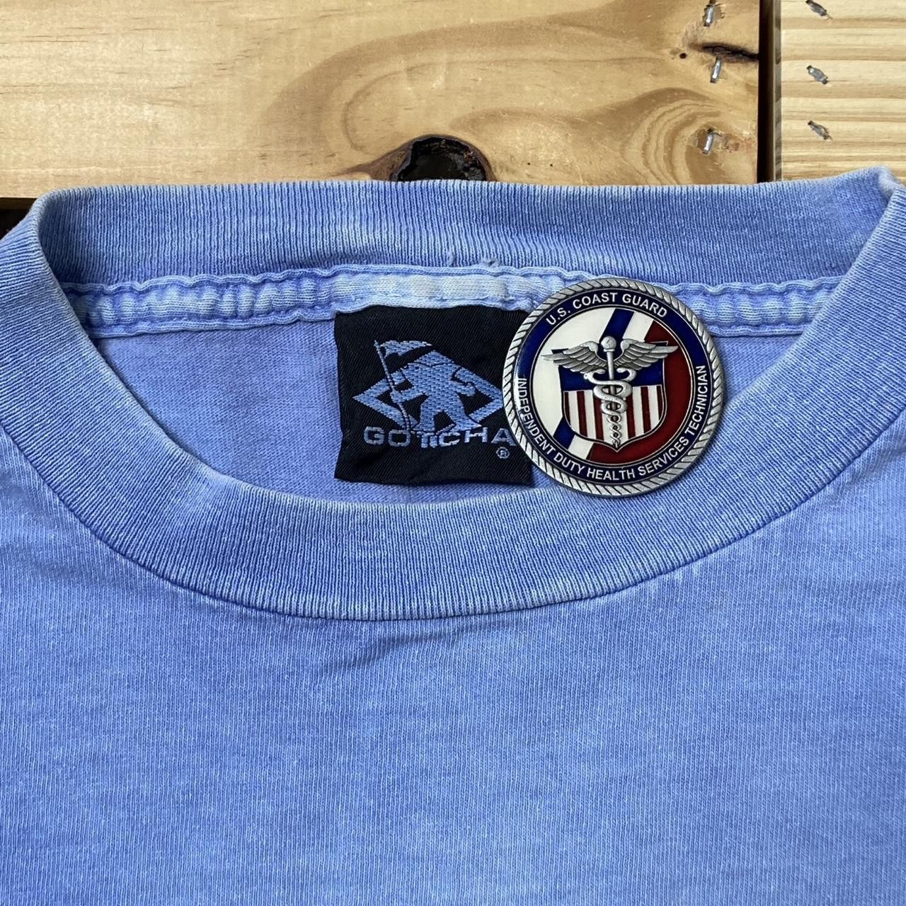 Gotcha Vintage Gotcha Faded Blue Embroidered Surf Tee Size XL Size US XL / EU 56 / 4 - 4 Thumbnail