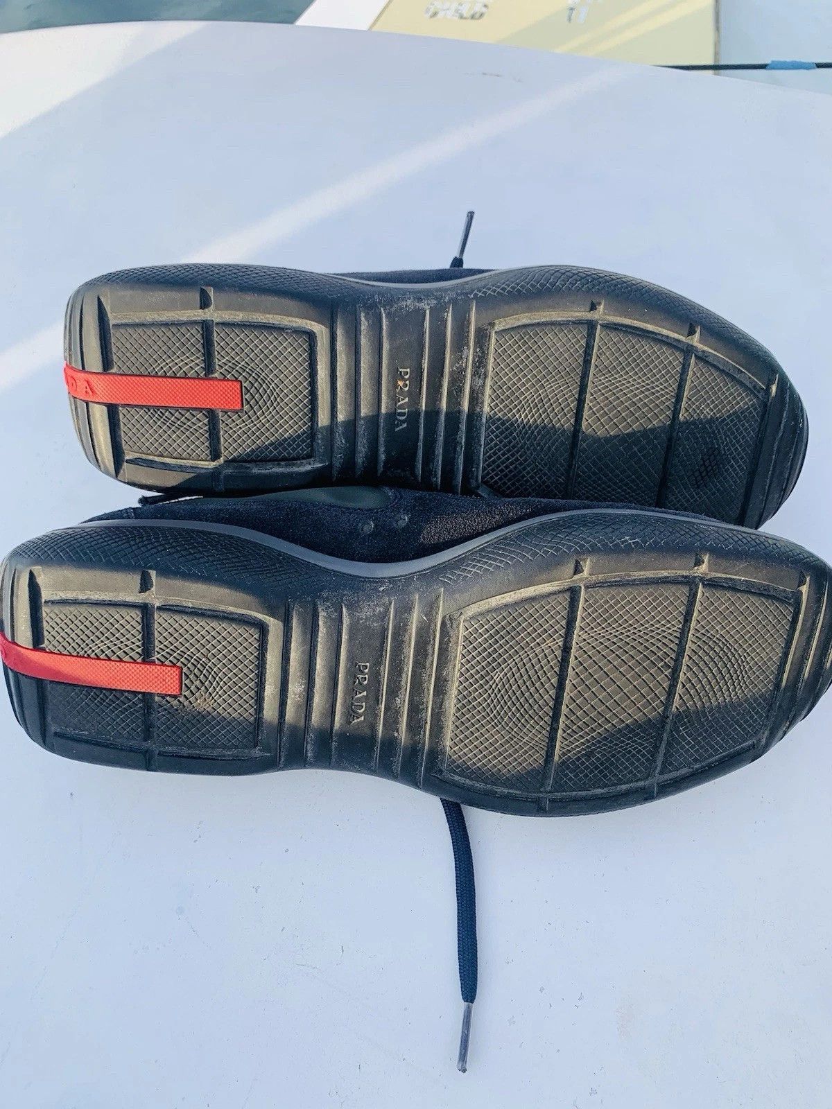 Prada Prada America's Cup Navy Blue Leather 9.5 Suede Size US 9.5 / EU 42-43 - 11 Thumbnail