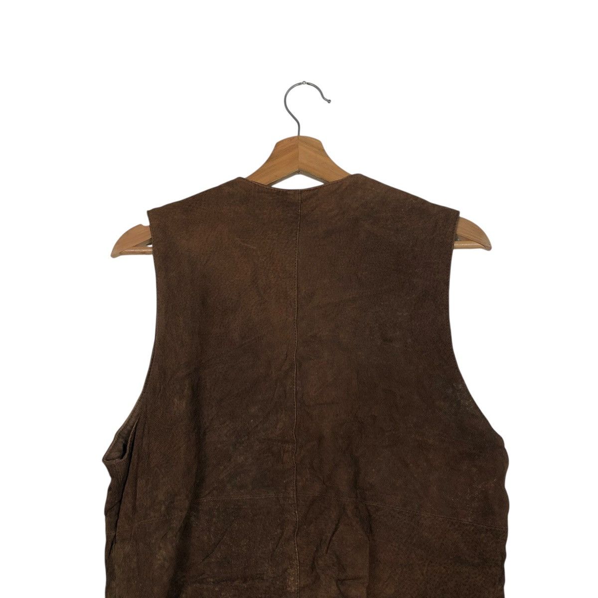 Japanese Brand 🔥VINTAGE GENUINE LEATHER VEST BIKET JACKET TURKY BEAR Size US M / EU 48-50 / 2 - 11 Thumbnail