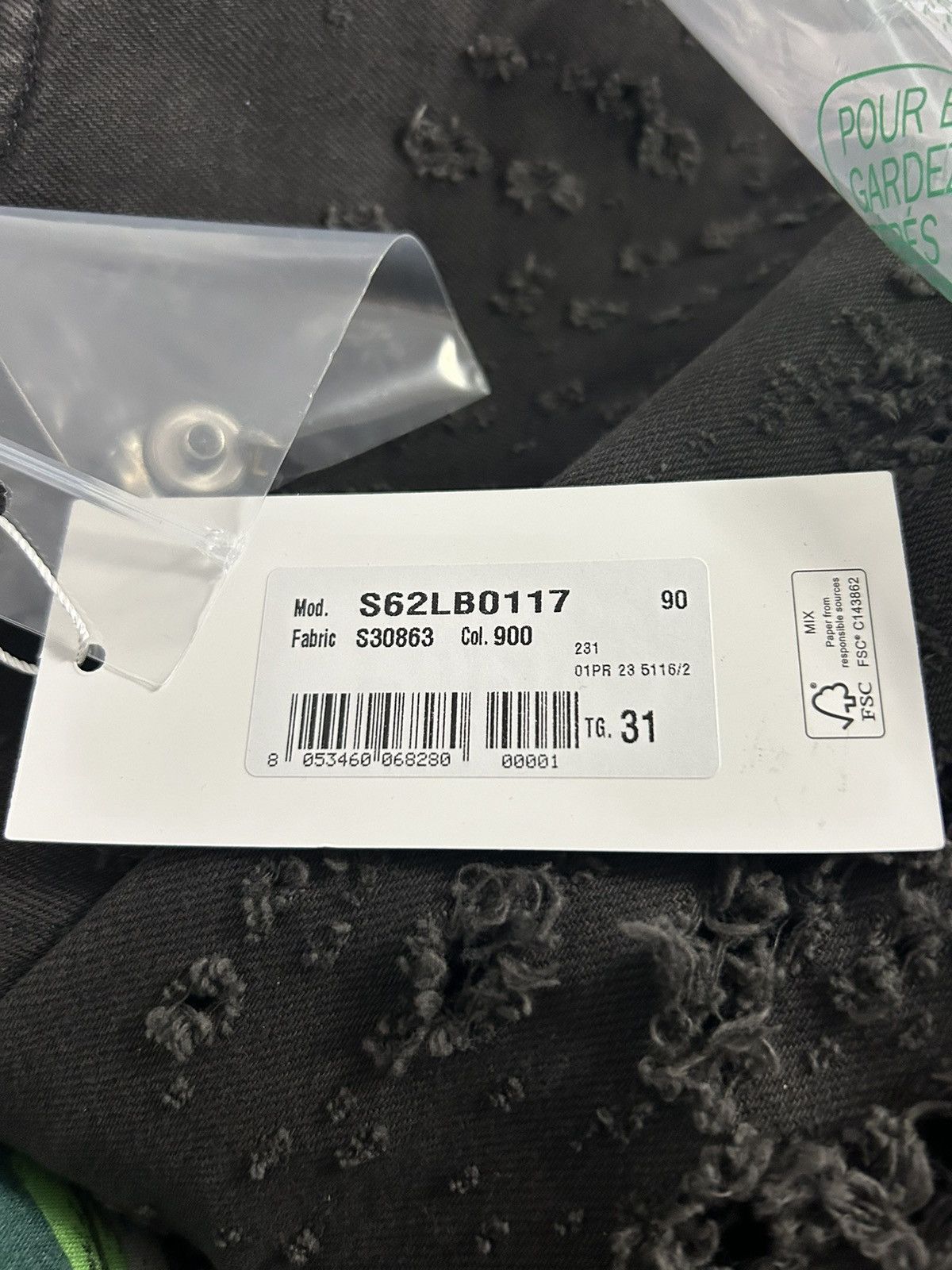 Maison Margiela New MM6 Maison Margiela Distressed Wide Leg Straight Jeans Size US 31 - 8 Thumbnail
