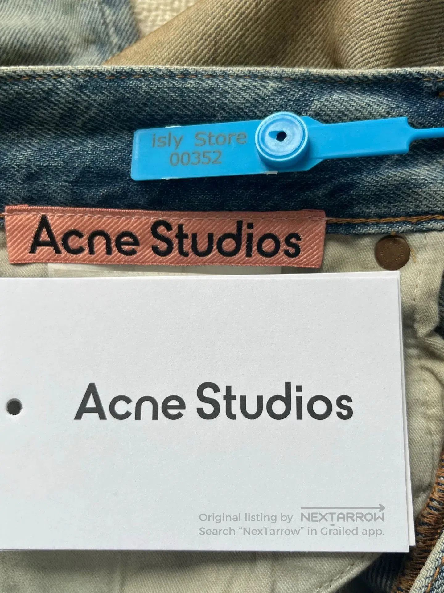Acne Studios Acne Studios Blue Wide. Size US 29 - 4 Thumbnail