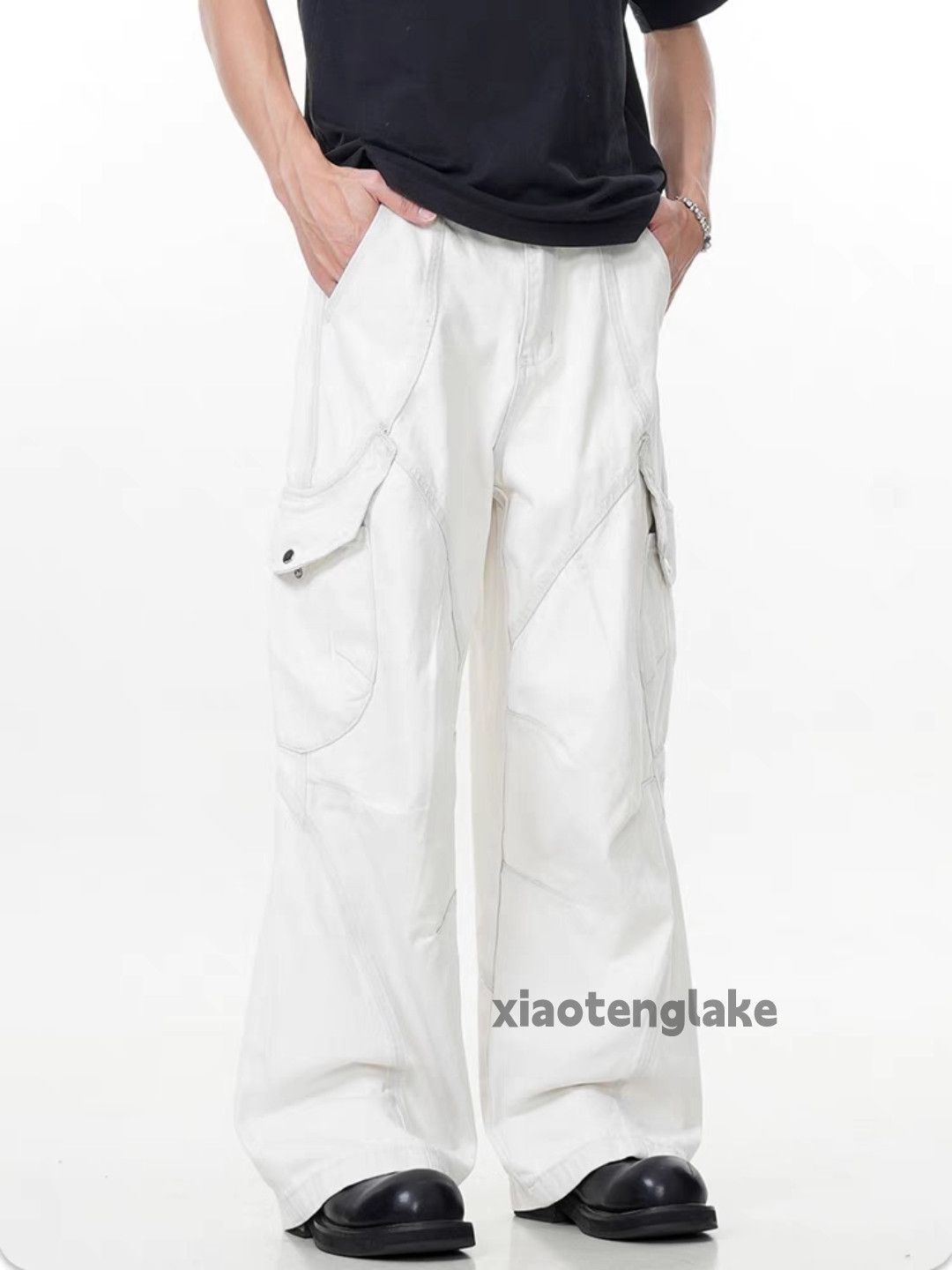 Designer × Japanese Brand × Vintage utility military loose baggy patchwork outdoor cargo pants Size US 28 / EU 44 - 5 Thumbnail