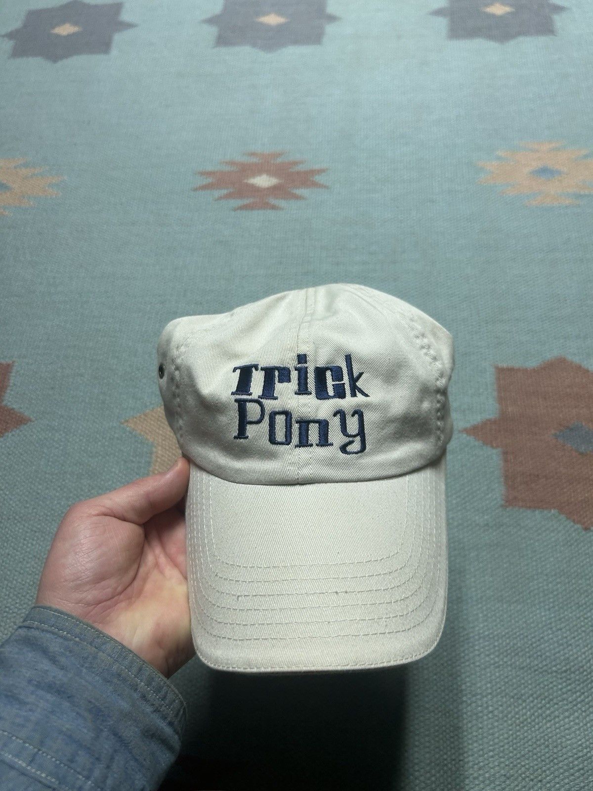 Vintage Vtg strapbac hat dad Trick Pony country music band Nashville Size ONE SIZE - 2 Thumbnail