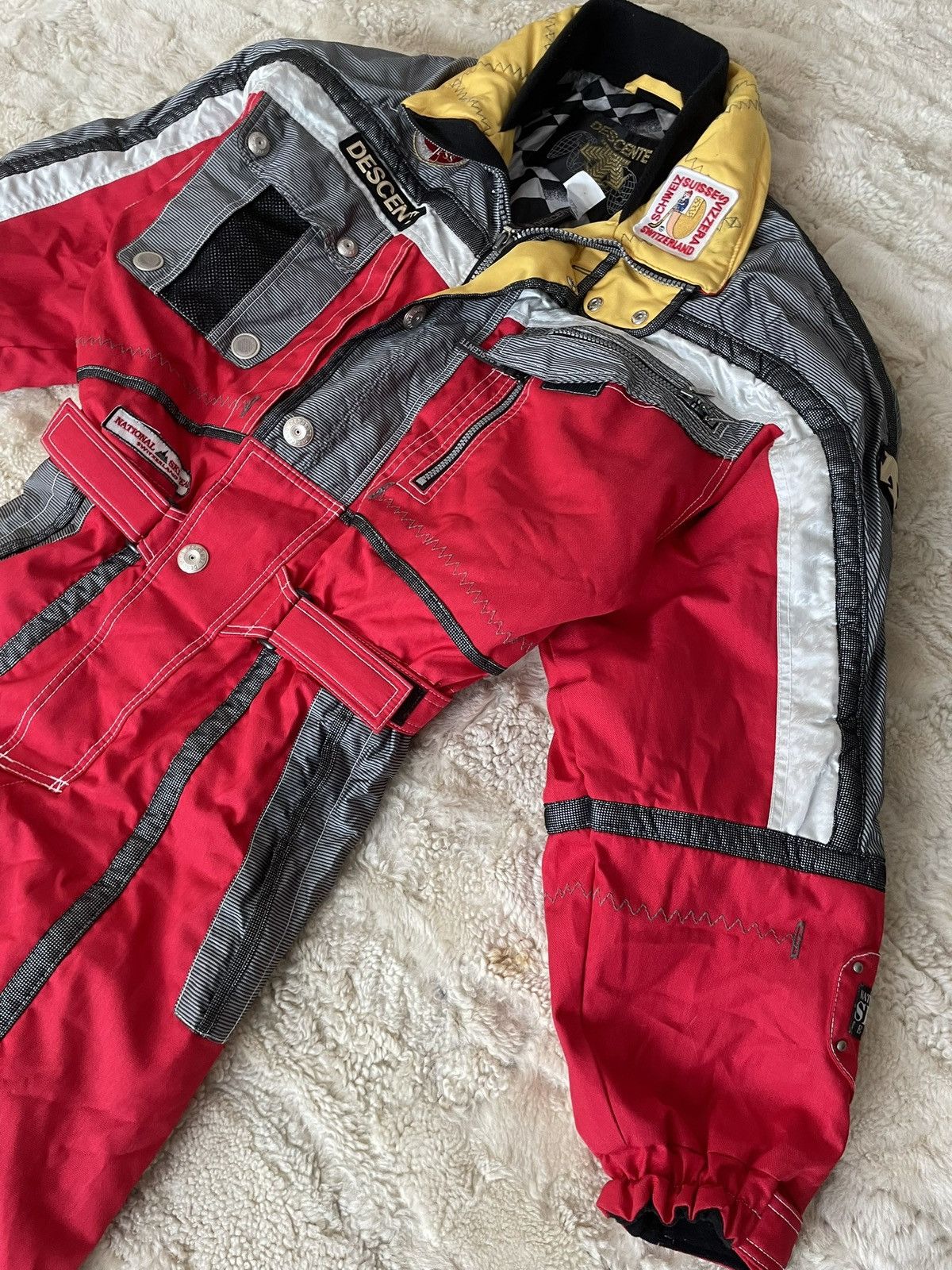 Descente Descente 90s Swiss National Ski Team One-Piece Ski Suit Size 52L - 19 Thumbnail