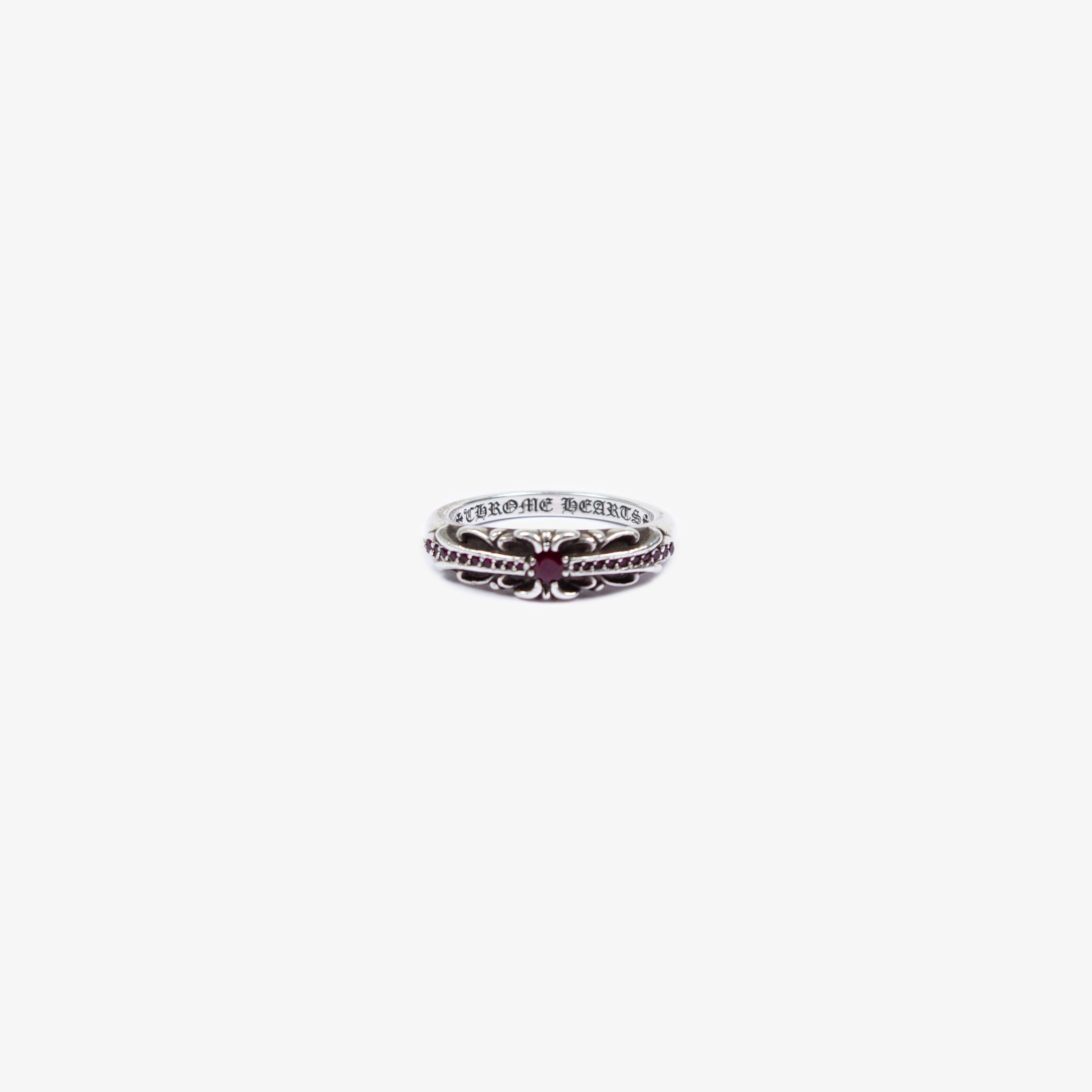 Chrome Hearts CHROME HEARTS RED RUBY BABY FLORAL RING Size ONE SIZE - 6 Thumbnail