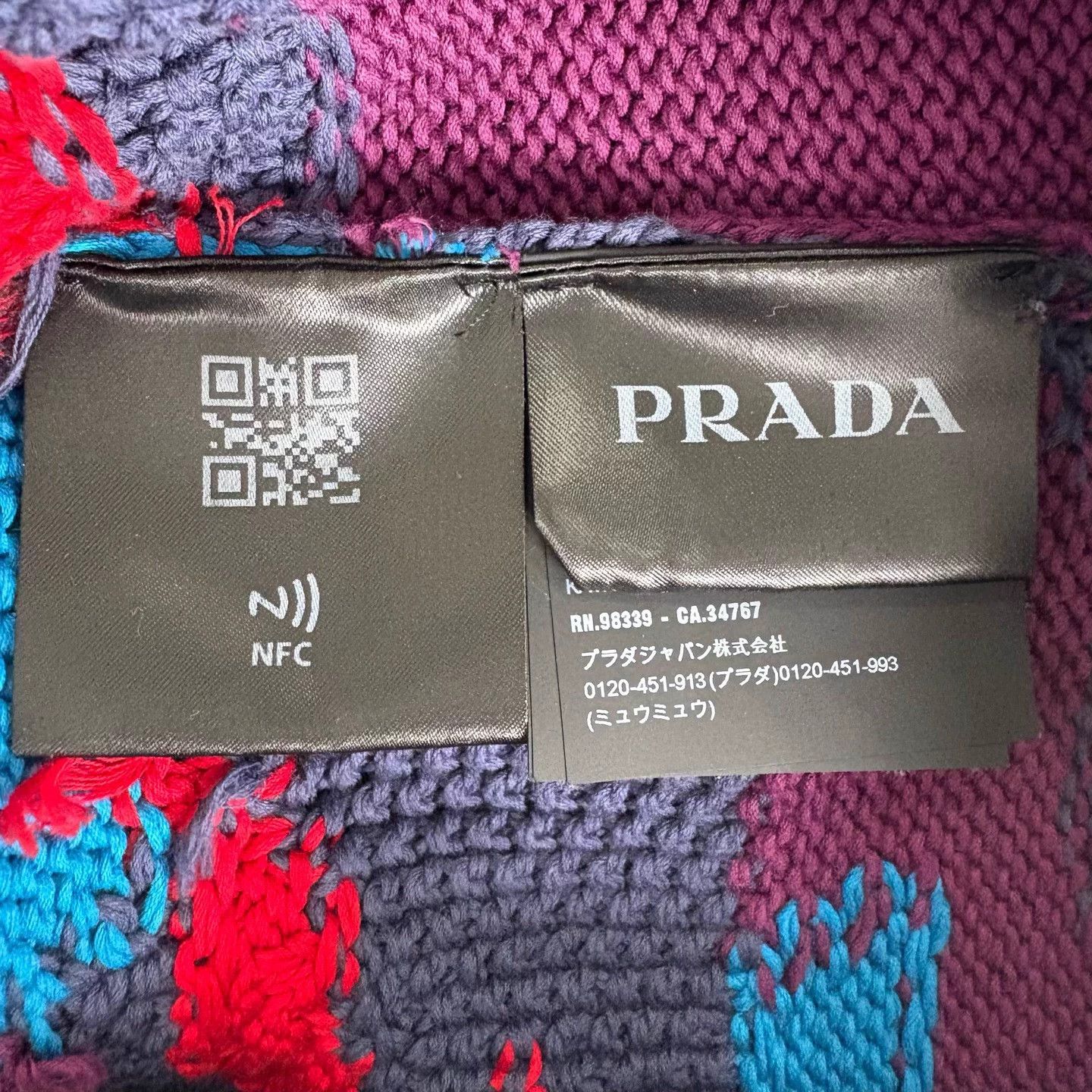 Prada Prada camo paneled wool jacquard sweater size 46 Size US S / EU 44-46 / 1 - 5 Thumbnail