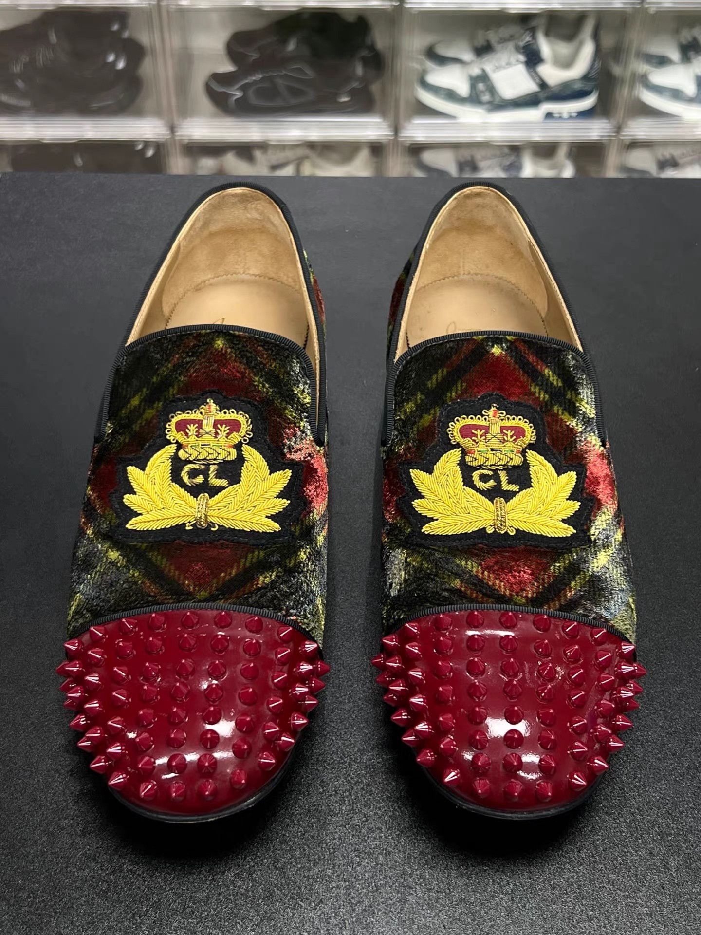 Christian Louboutin Christian Louboutin Studded Slip-On Loafers K15 Size US 10.5 / EU 43-44 - 2 Thumbnail