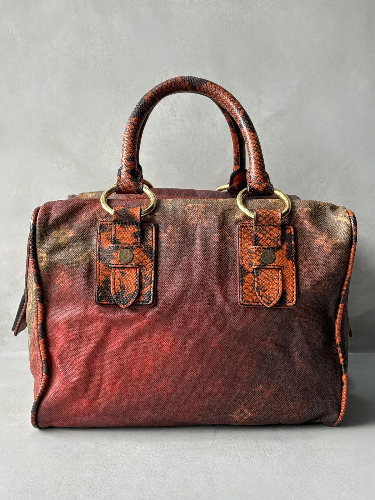 Louis Vuitton Louis Vuitton x Richard Prince - Red Mono/Snakeskin Handbag Size ONE SIZE - 13 Thumbnail