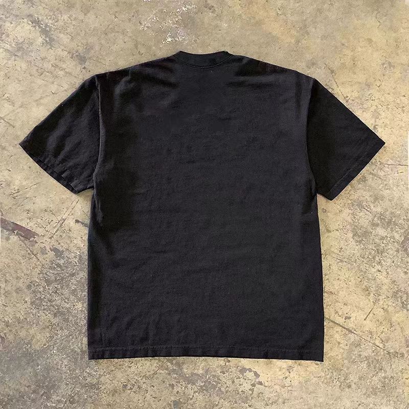 Japanese Brand Black washed vintage floral print cotton t-shirt Size US M / EU 48-50 / 2 - 2 Thumbnail