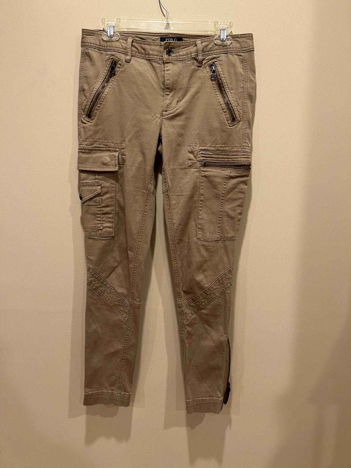 Polo Ralph Lauren Polo Ralph Lauren Khaki Cargo Pants Women’s Size 8 Zipper Size 30" / US 8 / IT 44 - 1 Thumbnail