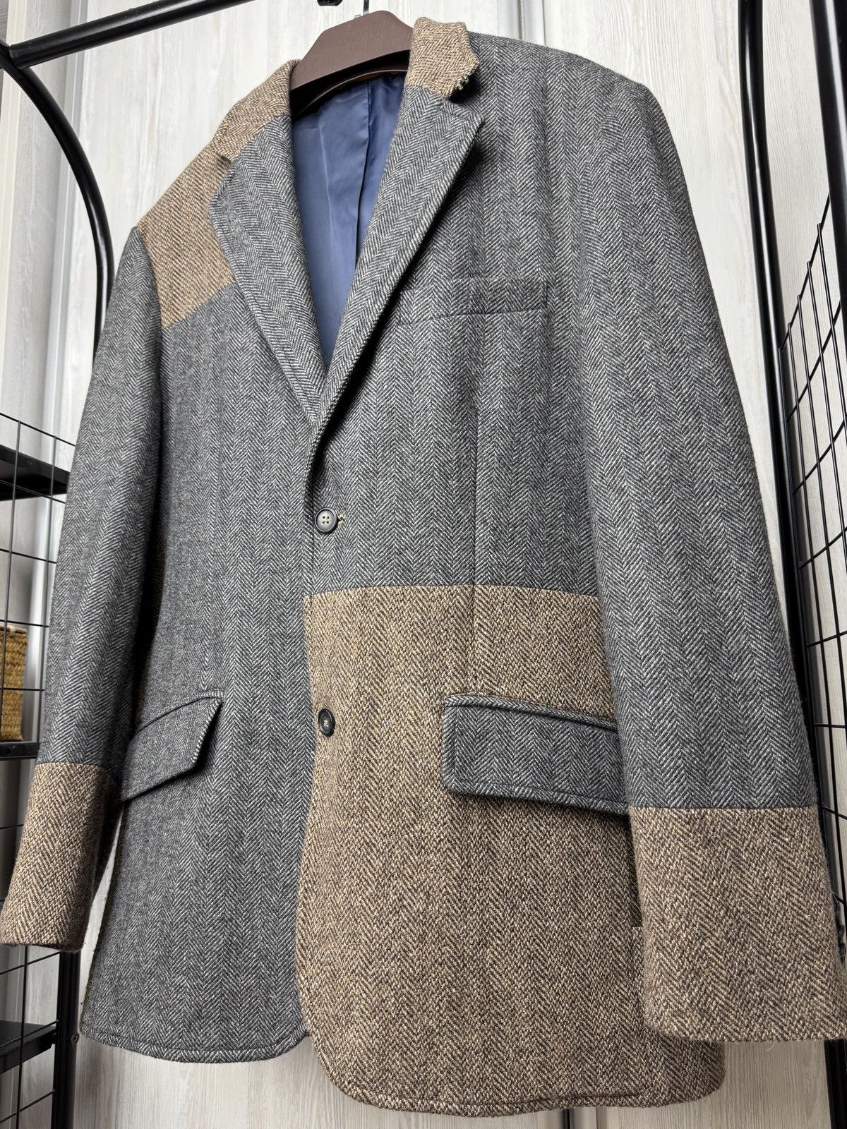 Gant Gant vintage wool colour blocker tweed blazer sport coat Size 46R - 5 Thumbnail