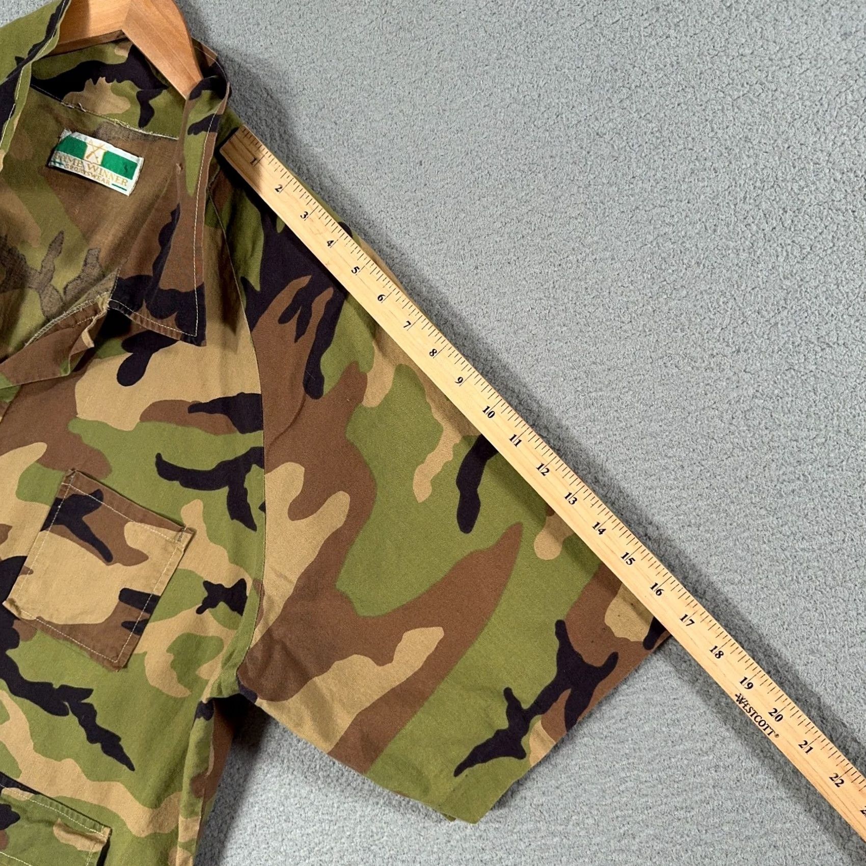 Vintage Vtg 80s Game Winner Woodland Camo Hunting Shirt XL Boxy Fit 3 Pocket Gorpcore Size US XL / EU 56 / 4 - 4 Thumbnail