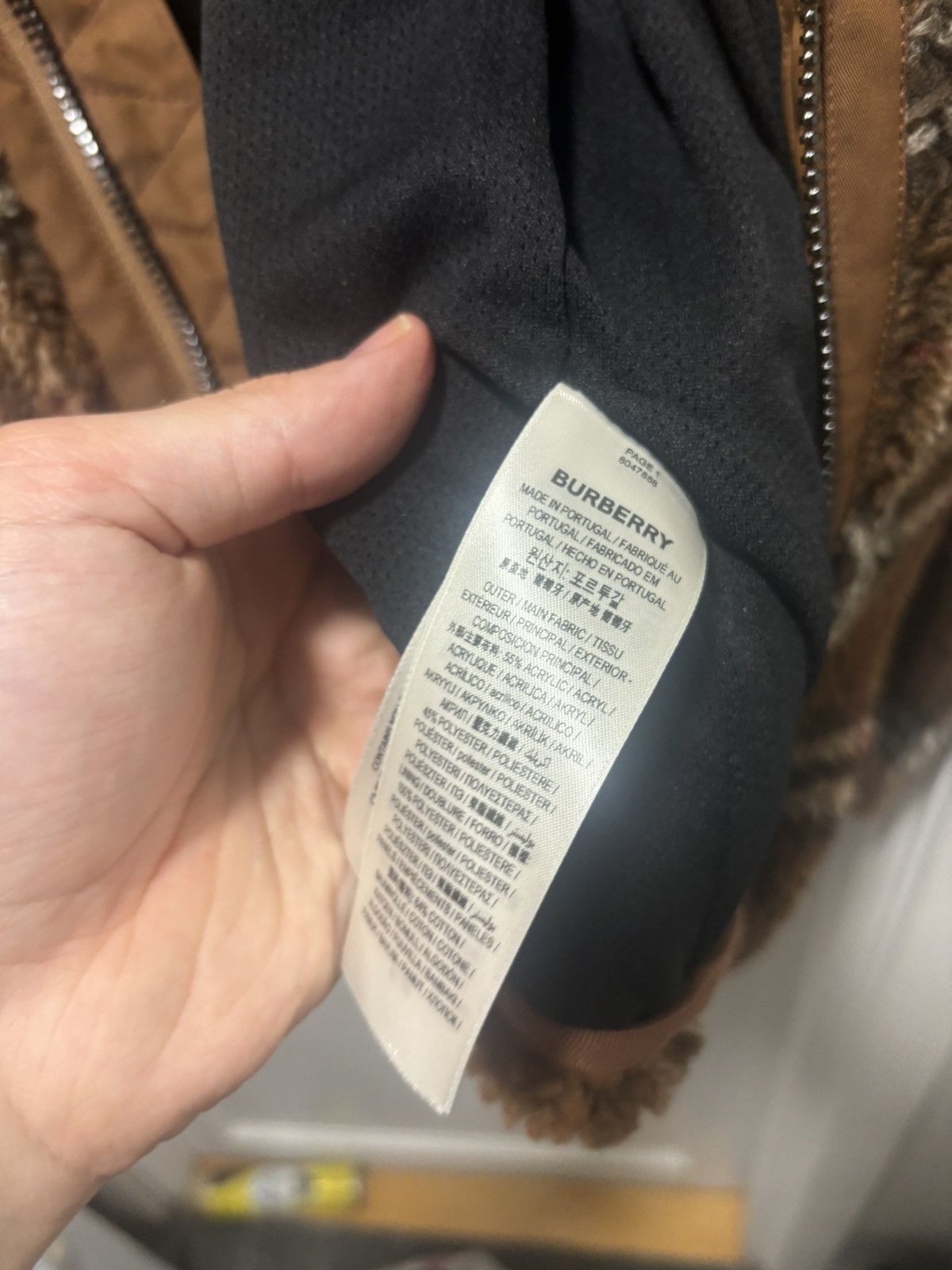 Burberry Burberry Brown Vintage Check Fleece Funnel Neck Jacket Size US XL / EU 56 / 4 - 7 Thumbnail