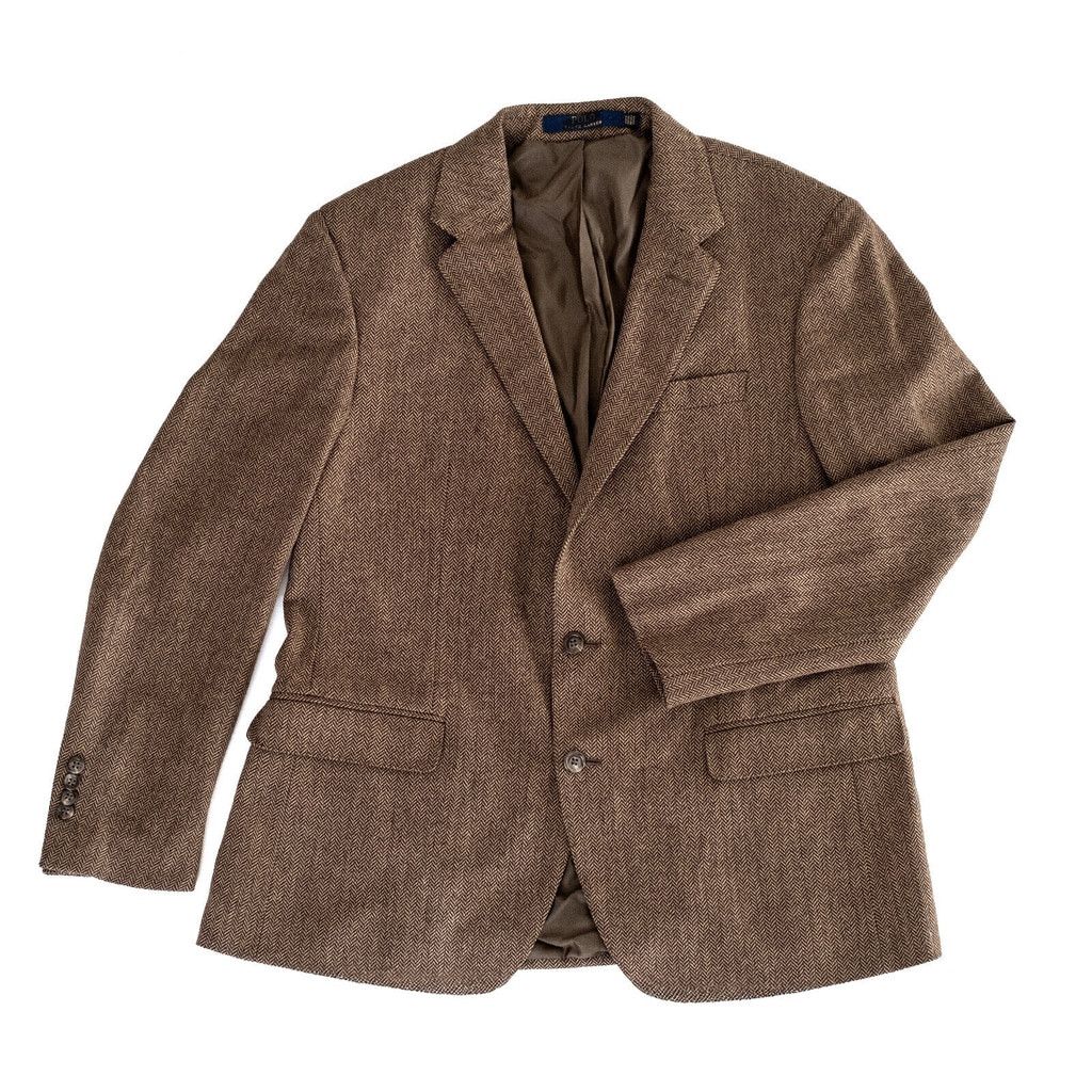 Polo Ralph Lauren NWOT POLO RALPH LAUREN Herringbone Wool Blazer 44R Size 44R - 4 Thumbnail