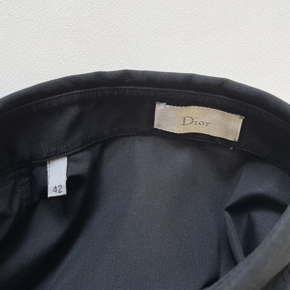 Dior × Hedi Slimane Black Cotton ‘Bee’ Logo Shirt Size US M / EU 48-50 / 2 - 4 Thumbnail