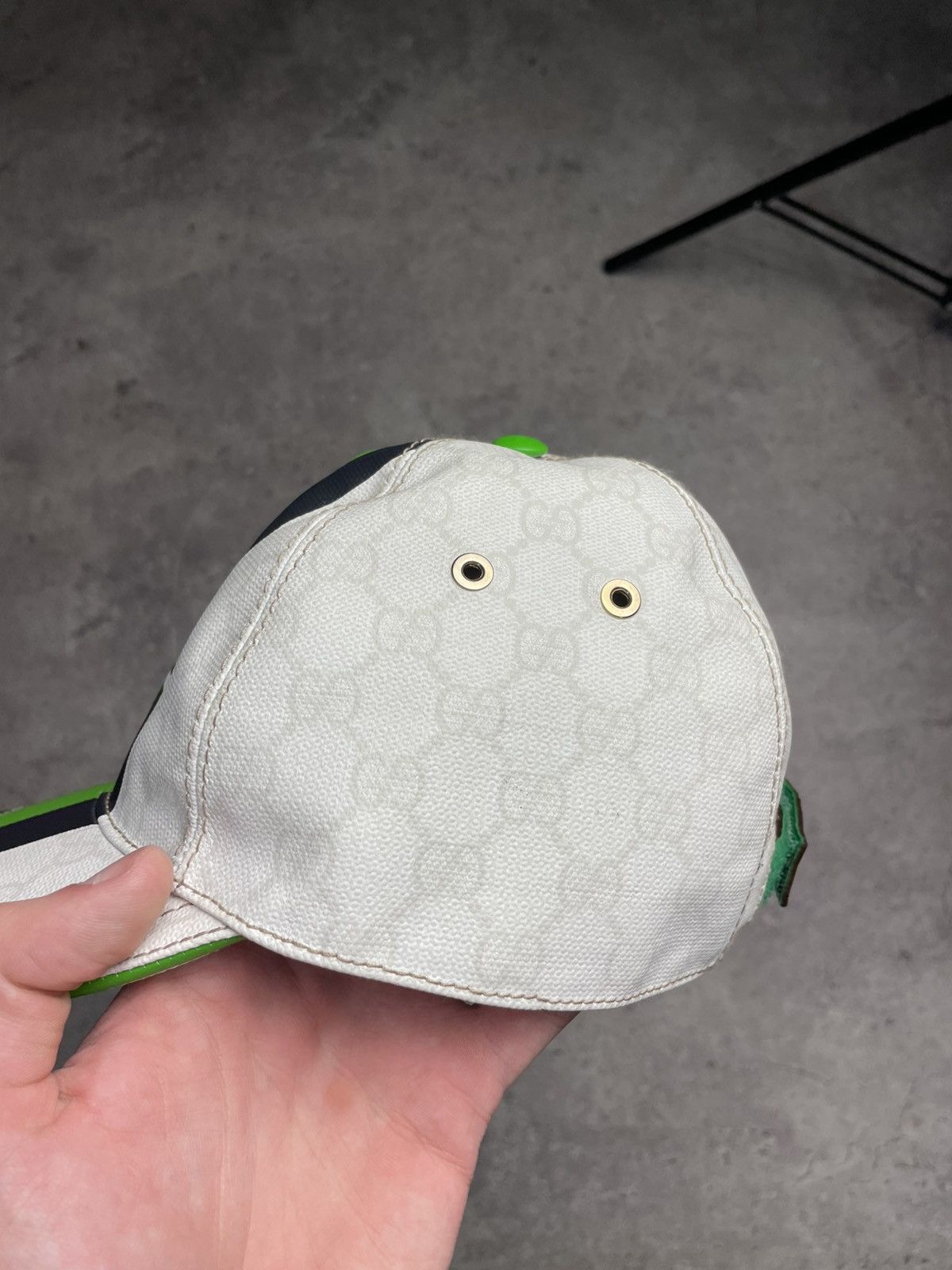 Gucci Authentic Gucci monogram leather cap Size ONE SIZE - 3 Thumbnail