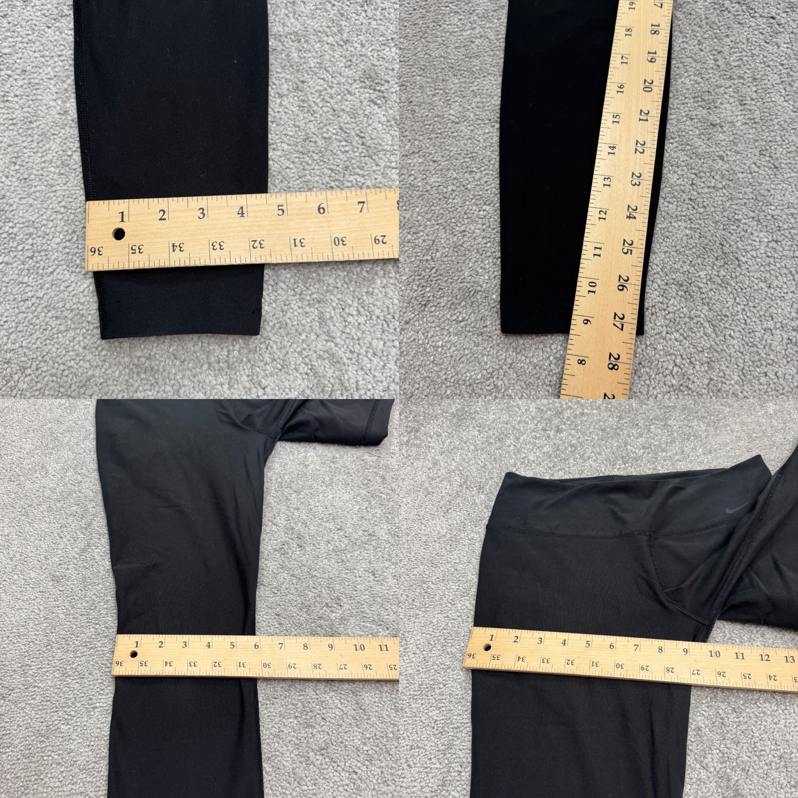 Nike VINTAGE Nike Dri-Fit Legend Compression Leggings Womens Medium Black Activewear Gym Yoga Size 28" / US 6 / IT 42 - 9 Thumbnail