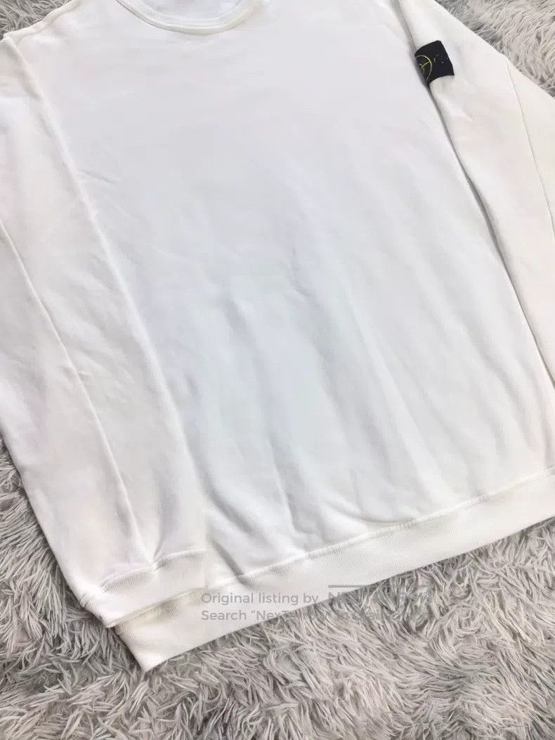 Stone Island Stone Island White Basic Sweatshirt Size US XXL / EU 58 / 5 - 3 Thumbnail