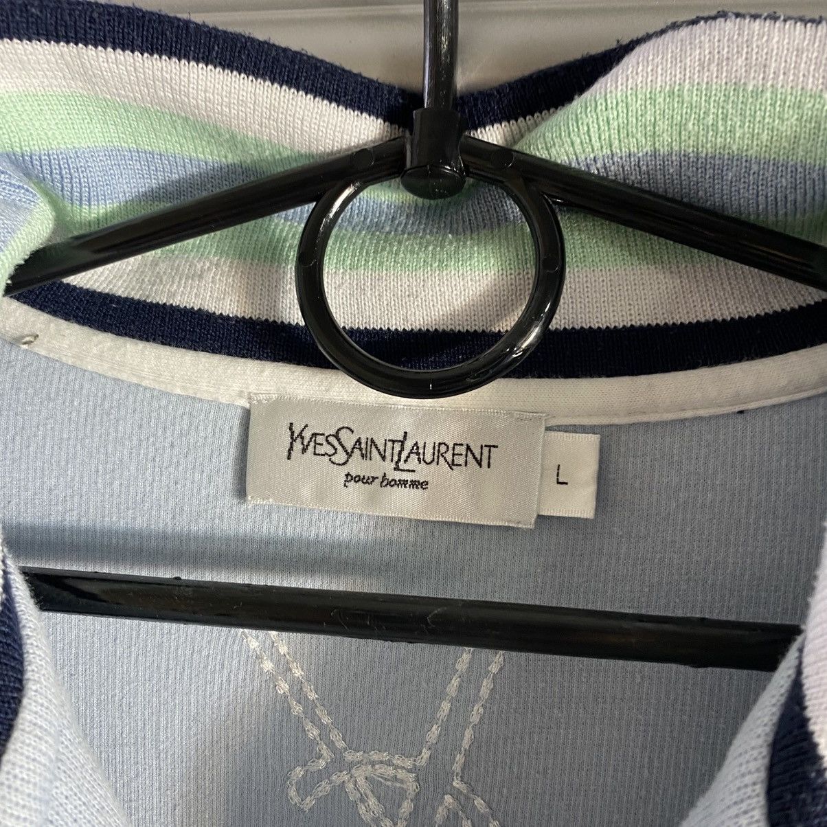 Yves Saint Laurent Vintage YvesSaintLaurent Big Logo YSL Zip Up Longsleeve Size US L / EU 52-54 / 3 - 6 Thumbnail