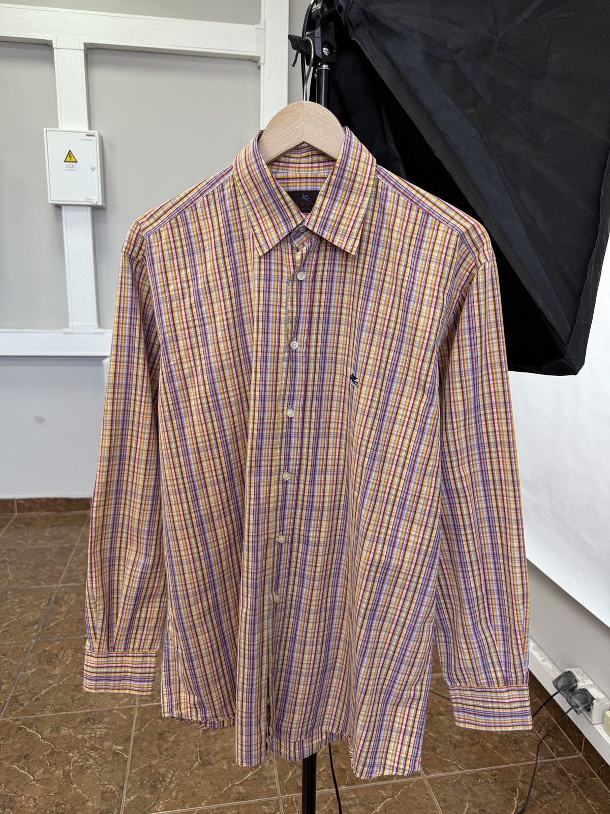 Etro 🇮🇹 Vintage 90s Etro Luxury Shirt Made in Italy Rare Retro Y2K Size US L / EU 52-54 / 3 - 1 Thumbnail