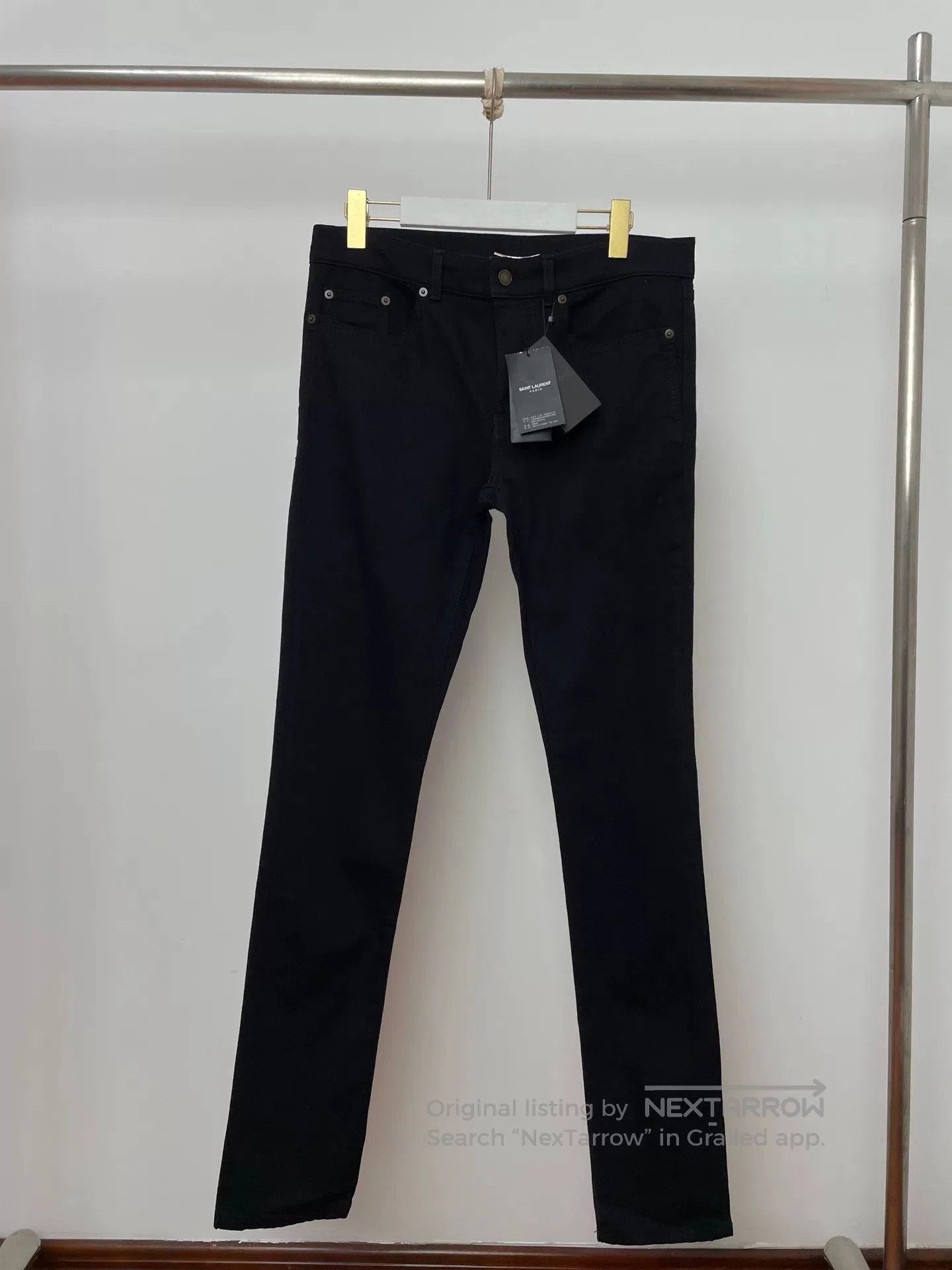Saint Laurent Paris Saint Laurent D02 Black Jeans. Size US 31 - 1 Thumbnail